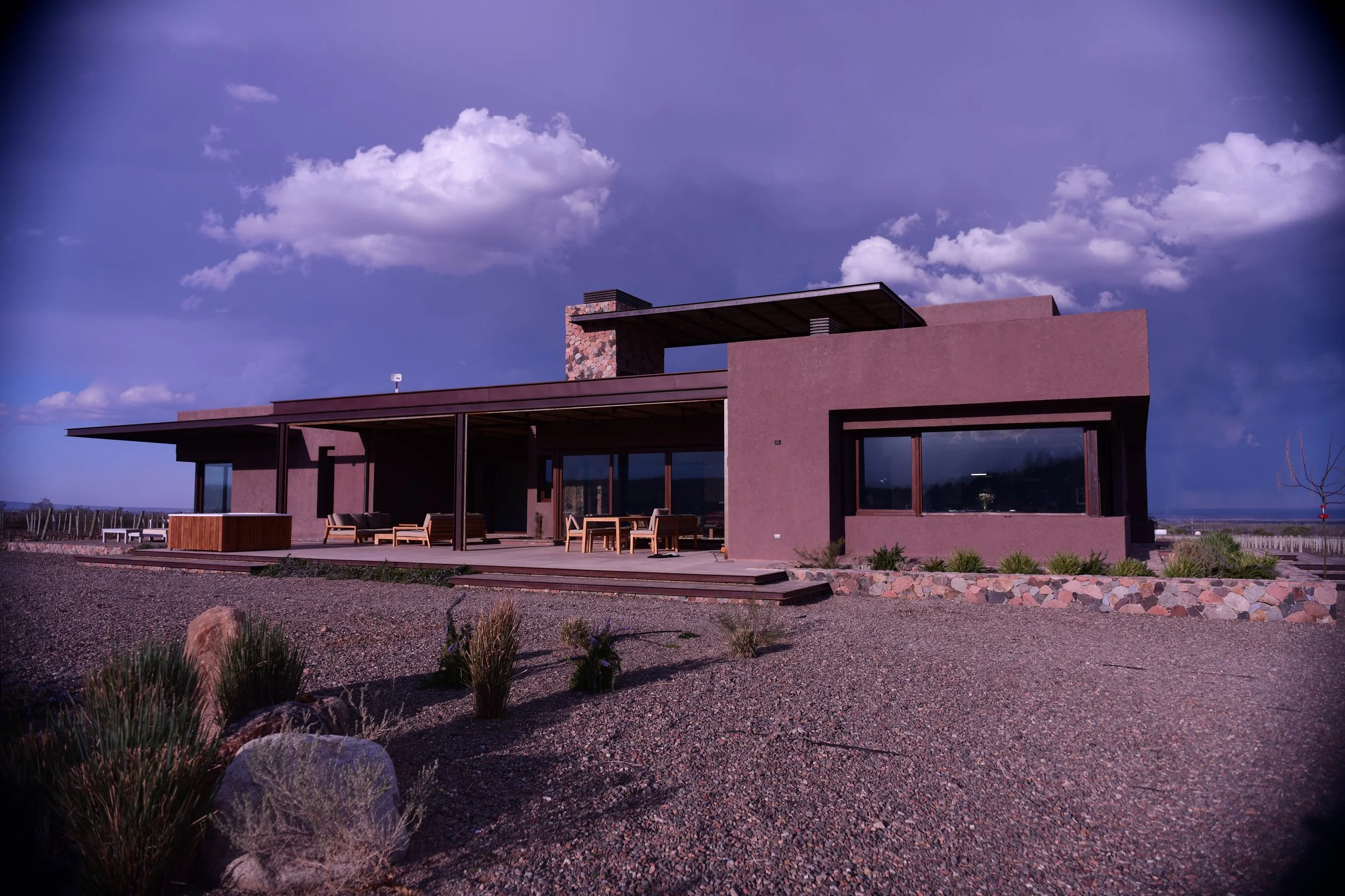 Casa La Ramada, West facing side