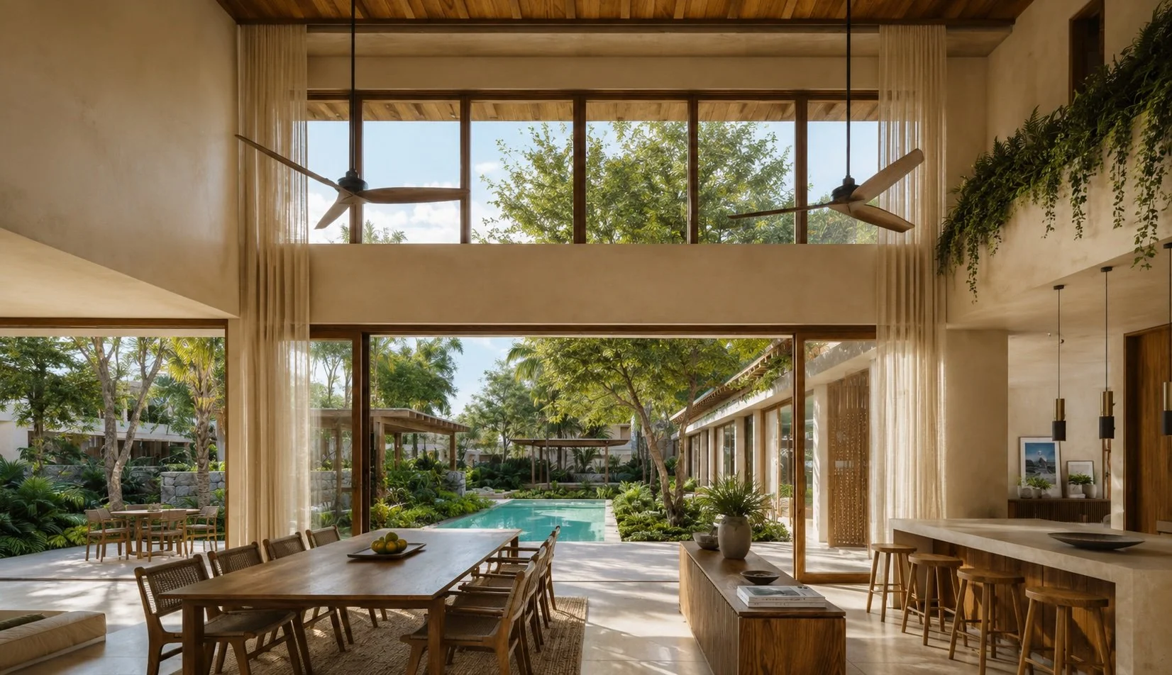 Luxury villa for sale in Bacalar overlooking the Lagoon of Seven Colors