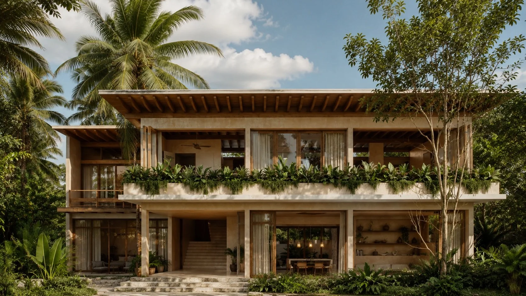 Modern spacious villa in Bacalar by the Lagoon
