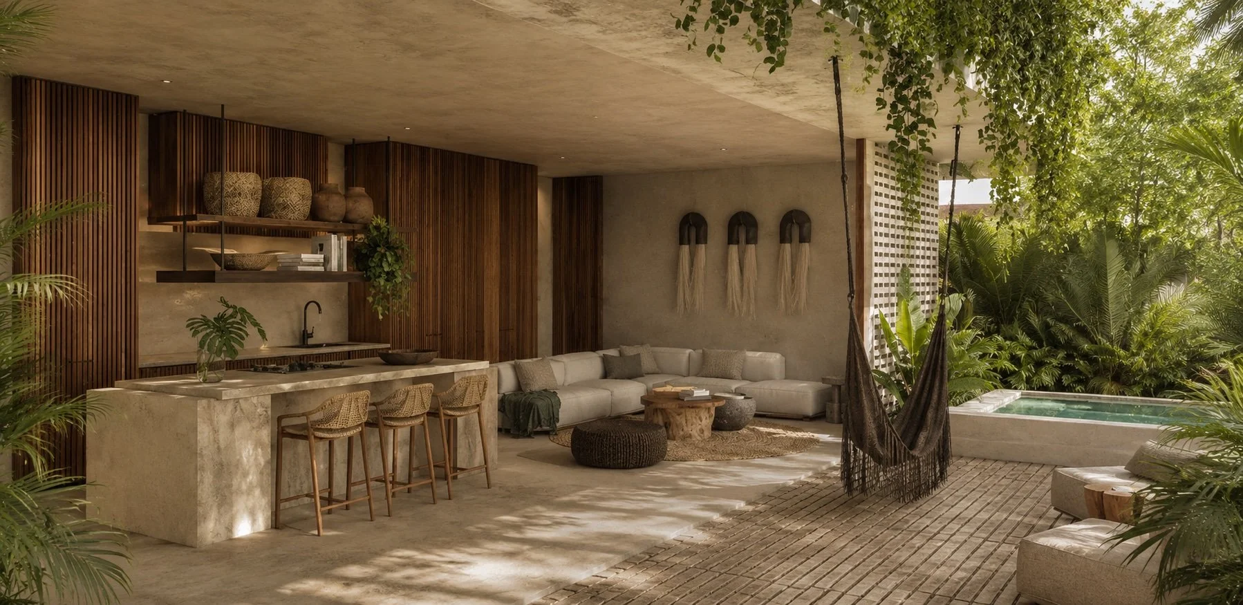 Contemporary home for sale in Bacalar offering modern design, tropical surroundings and investment potential.