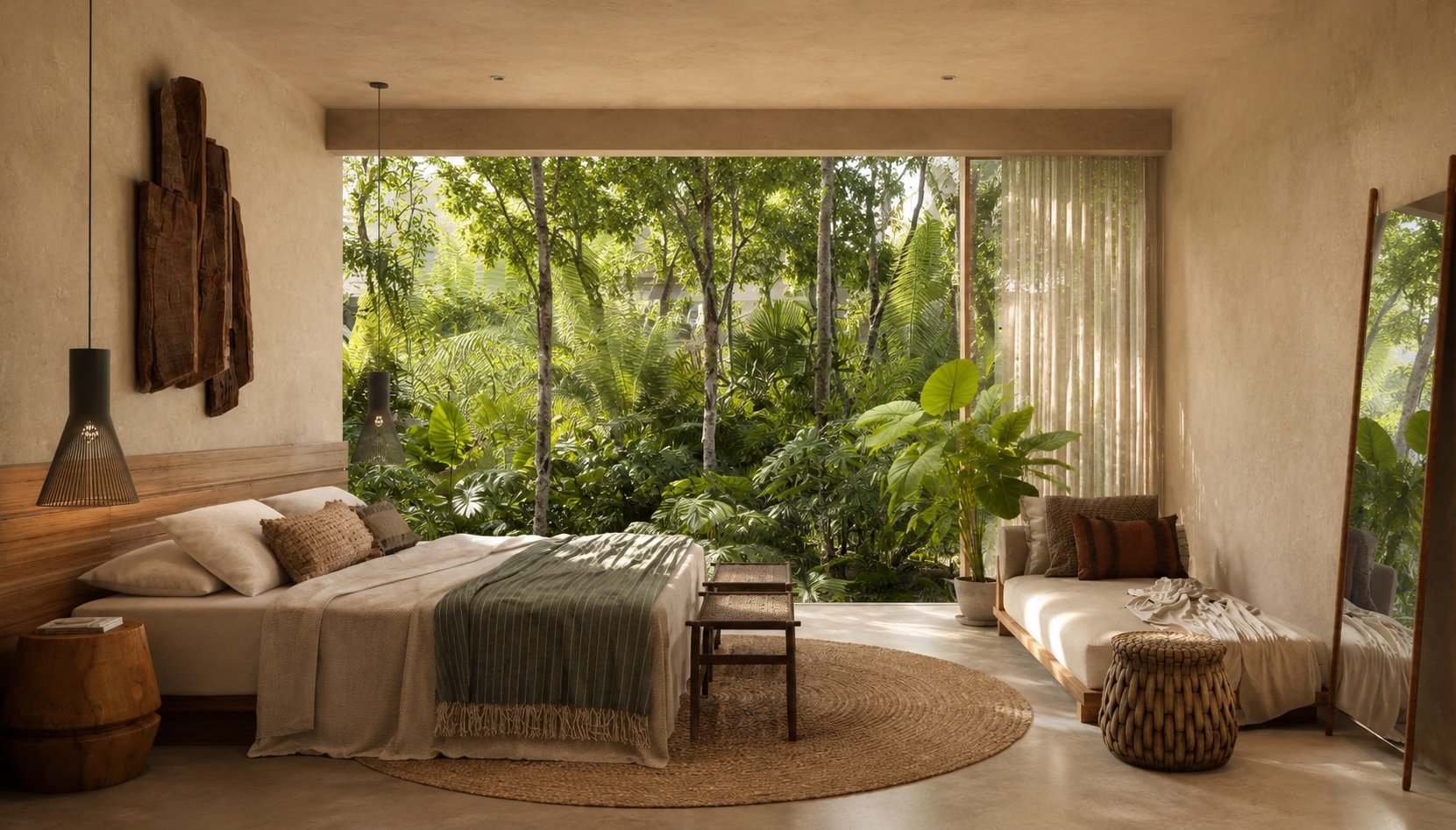 Condo in Bacalar surrounded by lush jungle and close to the lagoon.