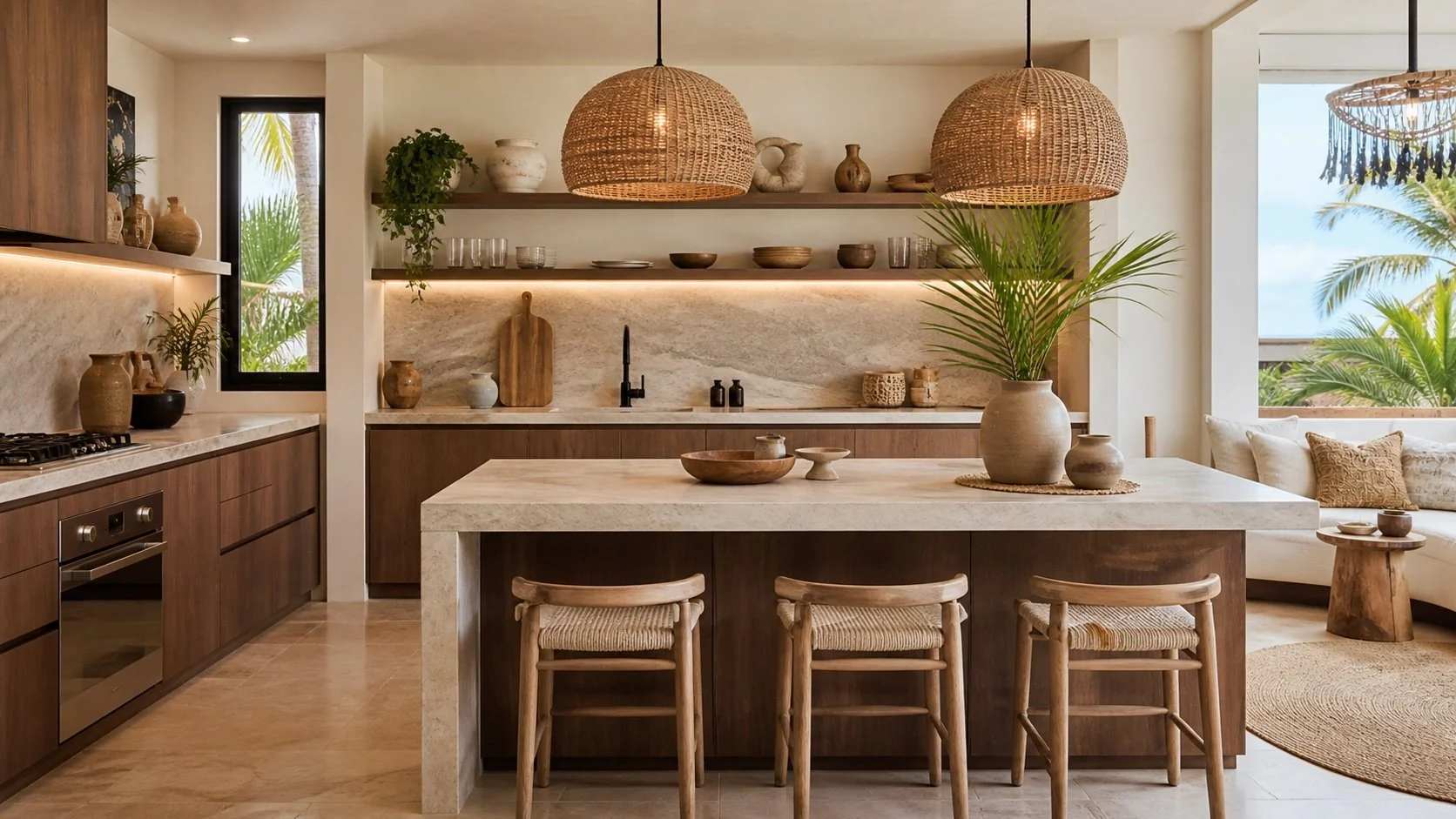 Light and airy kitchen in Bacalar