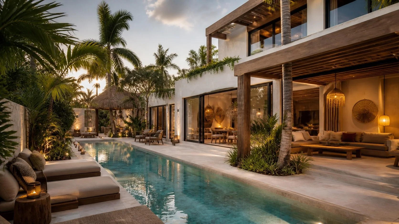Luxury modern villa in Bacalar walking distance to the lagoon
