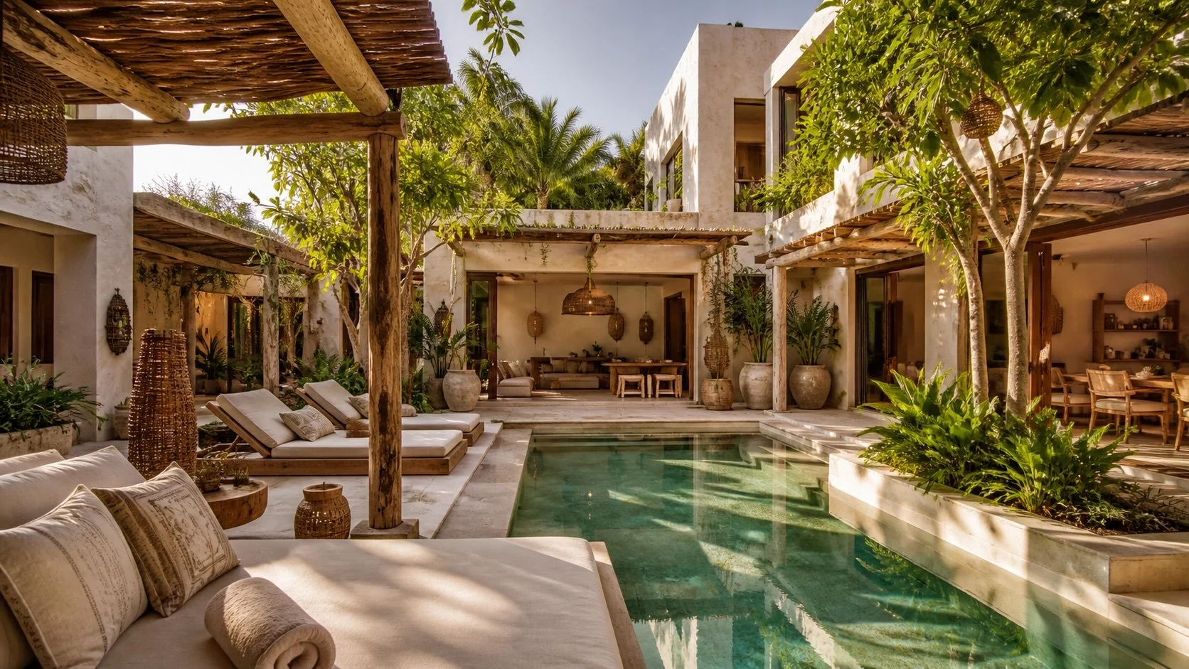 Modern villa with pool in Bacalar