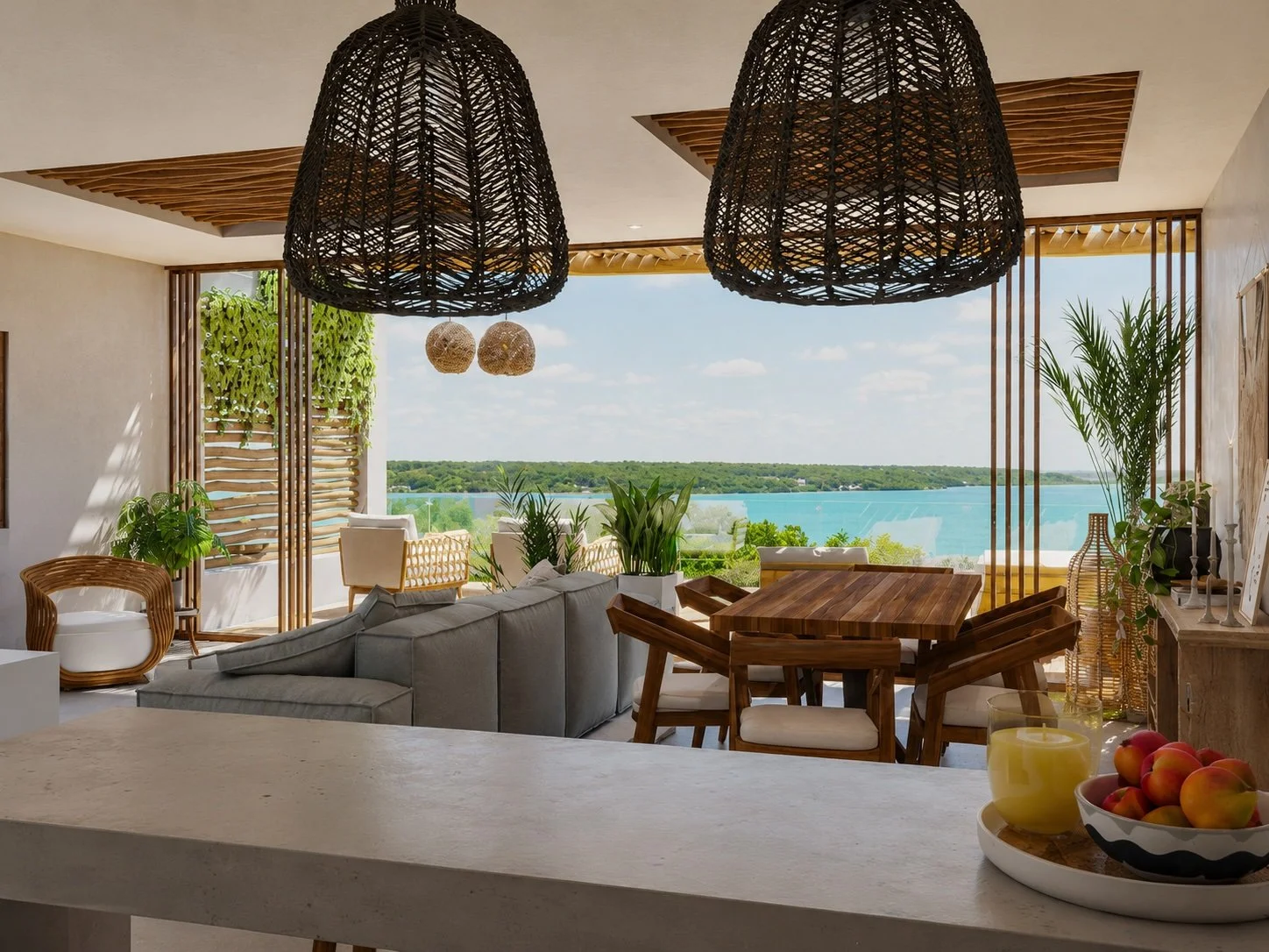 Penthouse living in Bacalar with Lagoon view