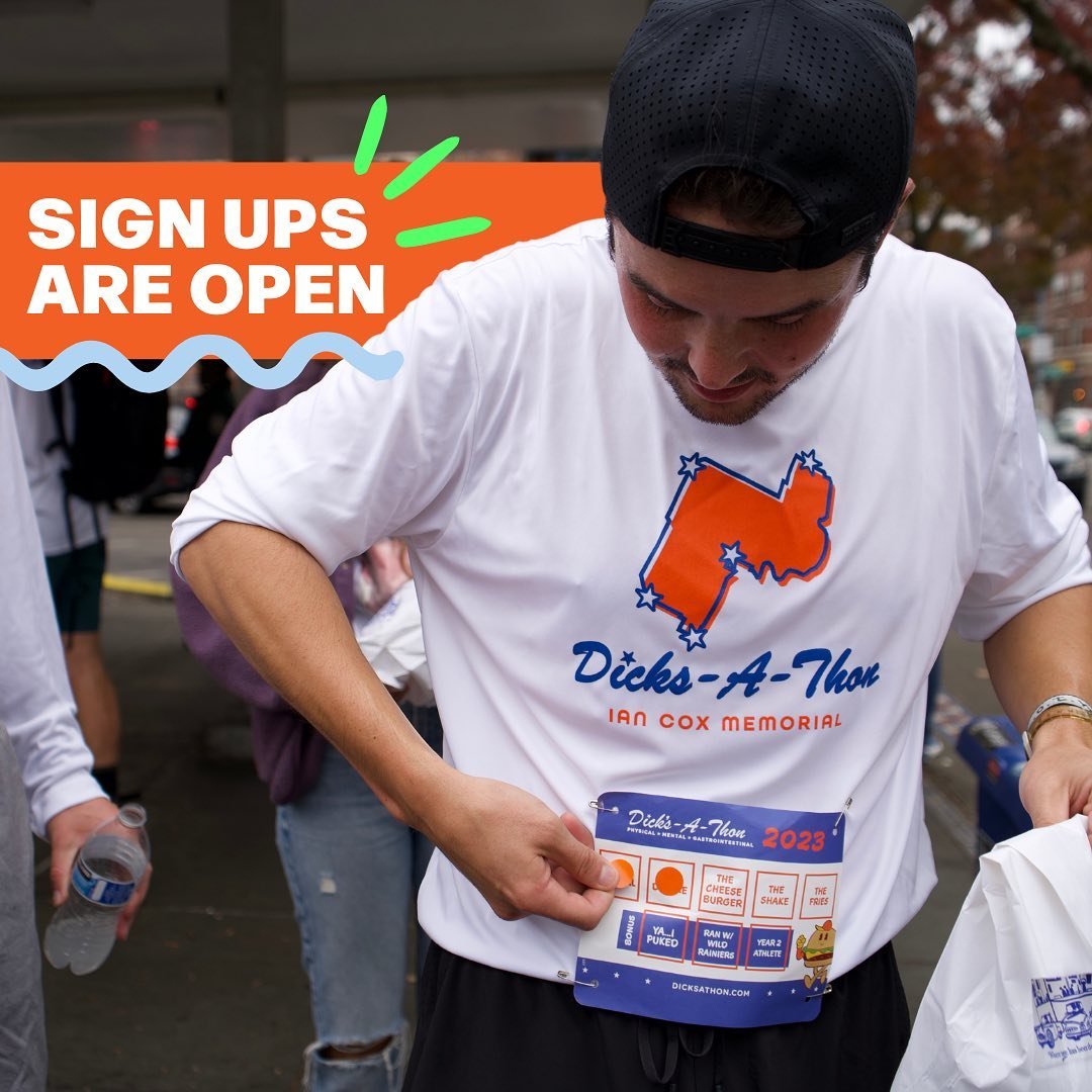 This is your sign to join us for this year&rsquo;s Dick&rsquo;s-A-Thon! Sign up for one of the routes, volunteer, or just come for the food&mdash;there&rsquo;s more than one way to participate in this gastrointestinal challenge. 

Plus, when you sign