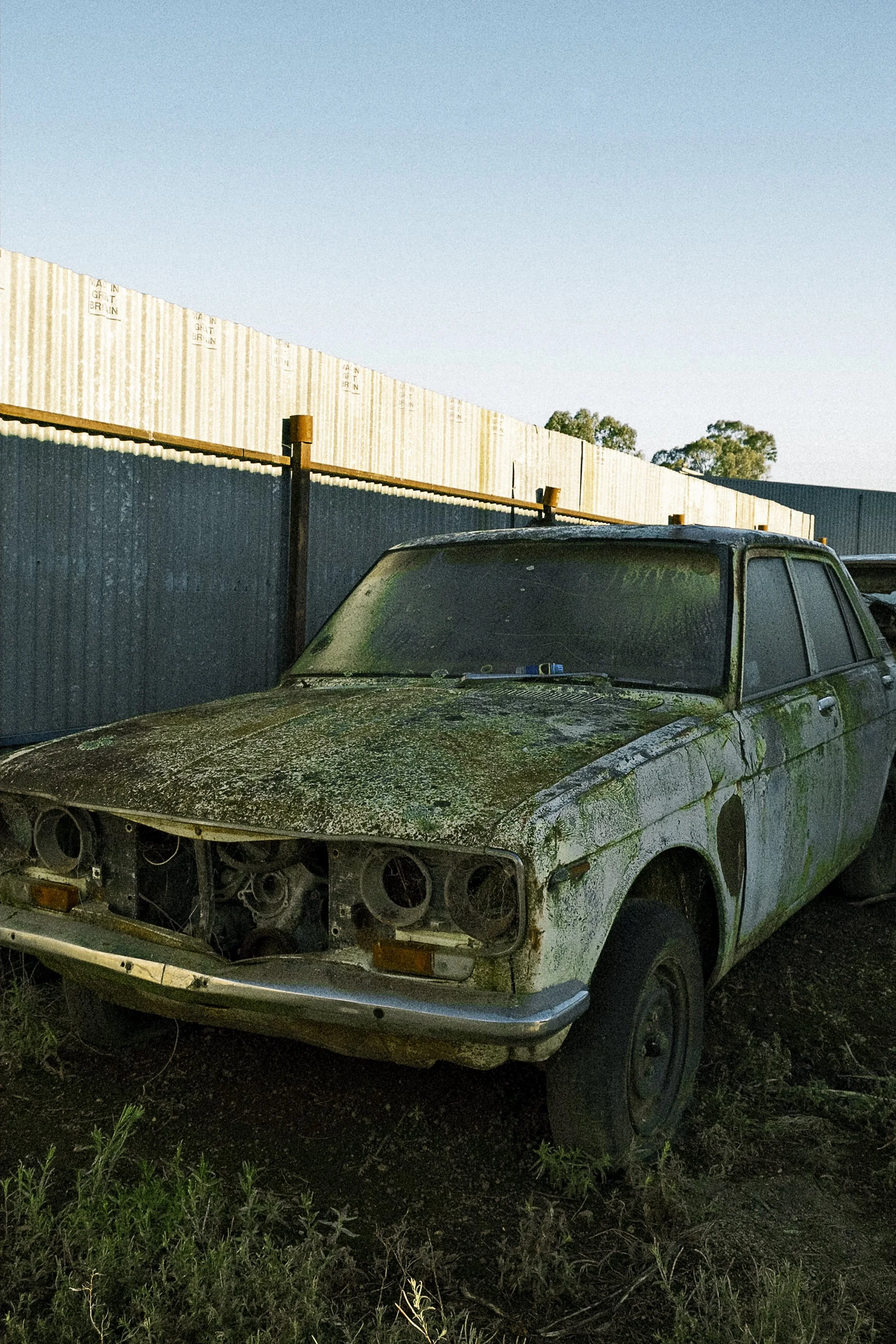 Old Datsun car in Wangaratta.