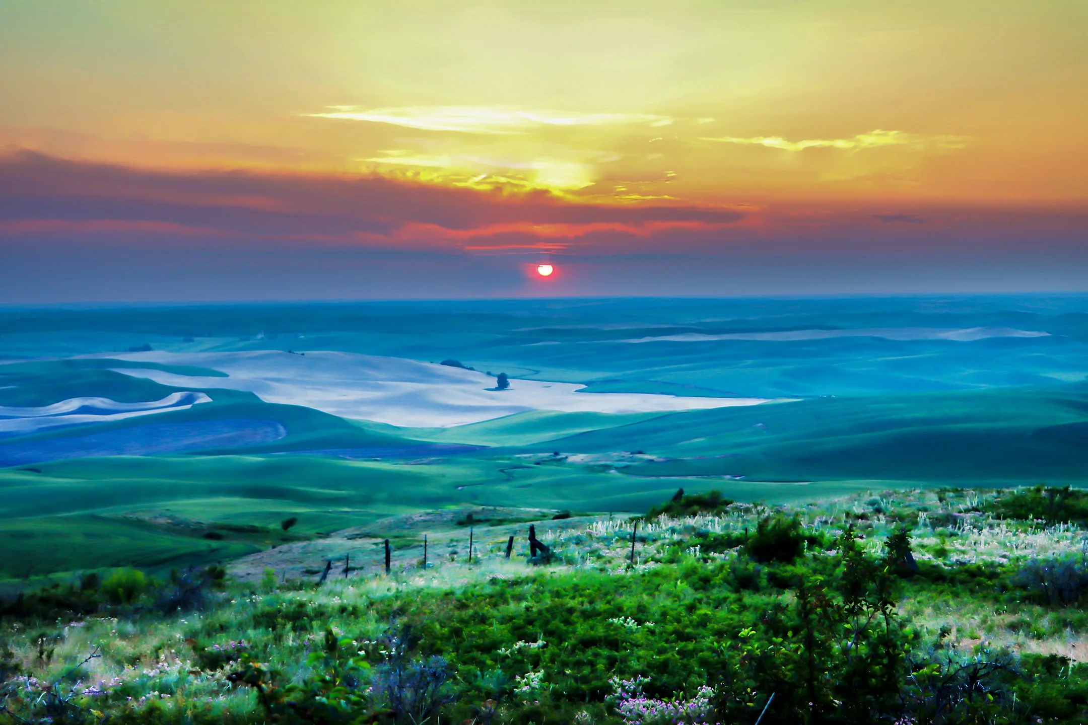 O | Palouse Sunset | Della Landheer | Score: 18