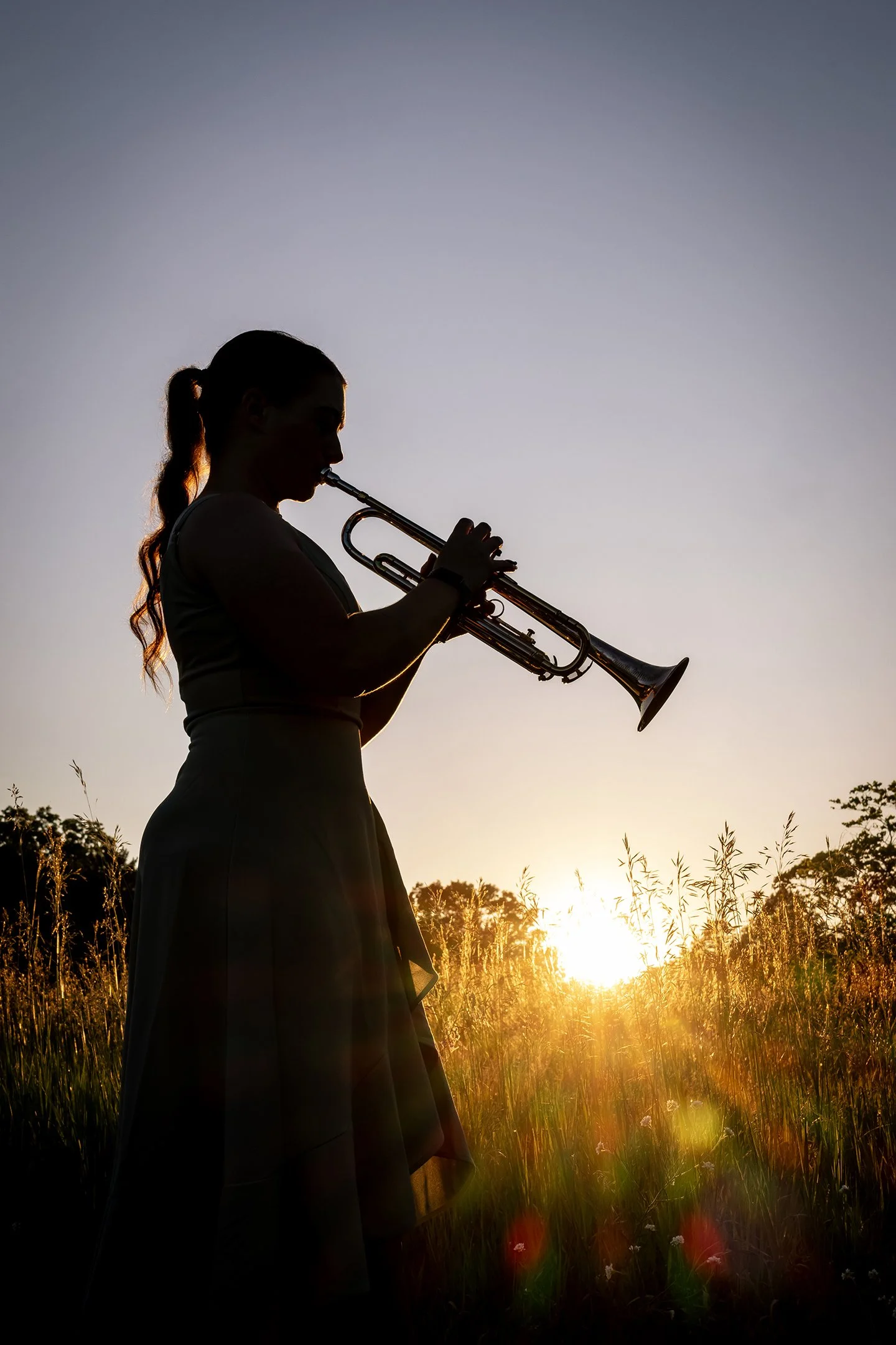 O | Trumpet Player Silhouette | Shealyn McGee-Sarns | Score: 24