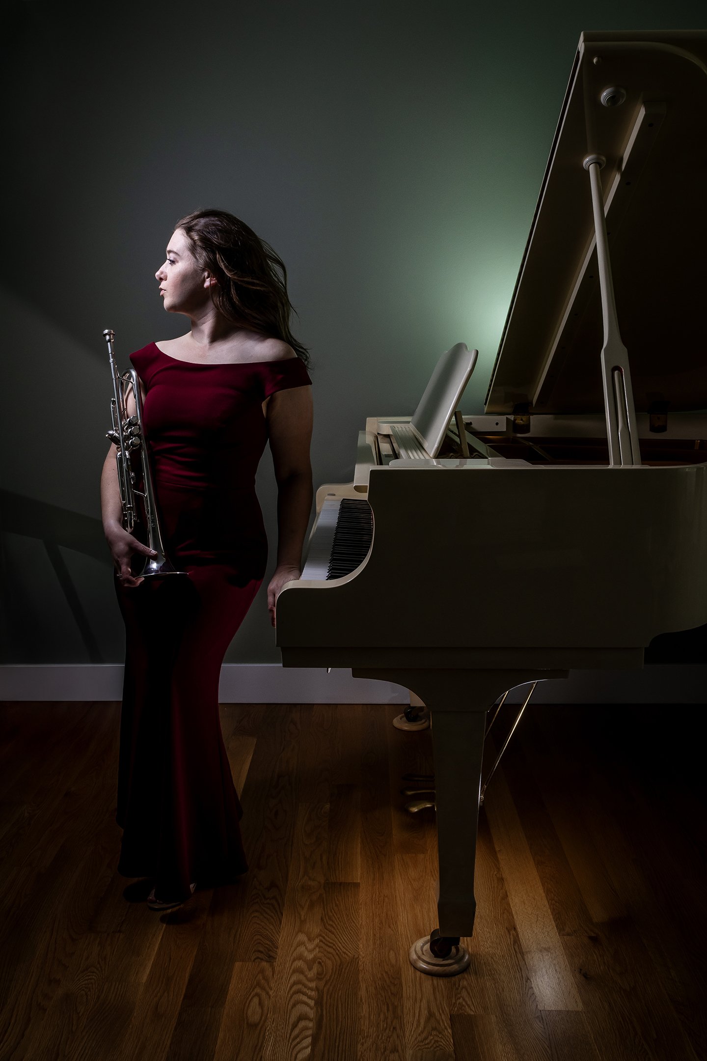 P | Trumpet Player And Baby Grand | Shealyn McGee-Sarns | Score: 12