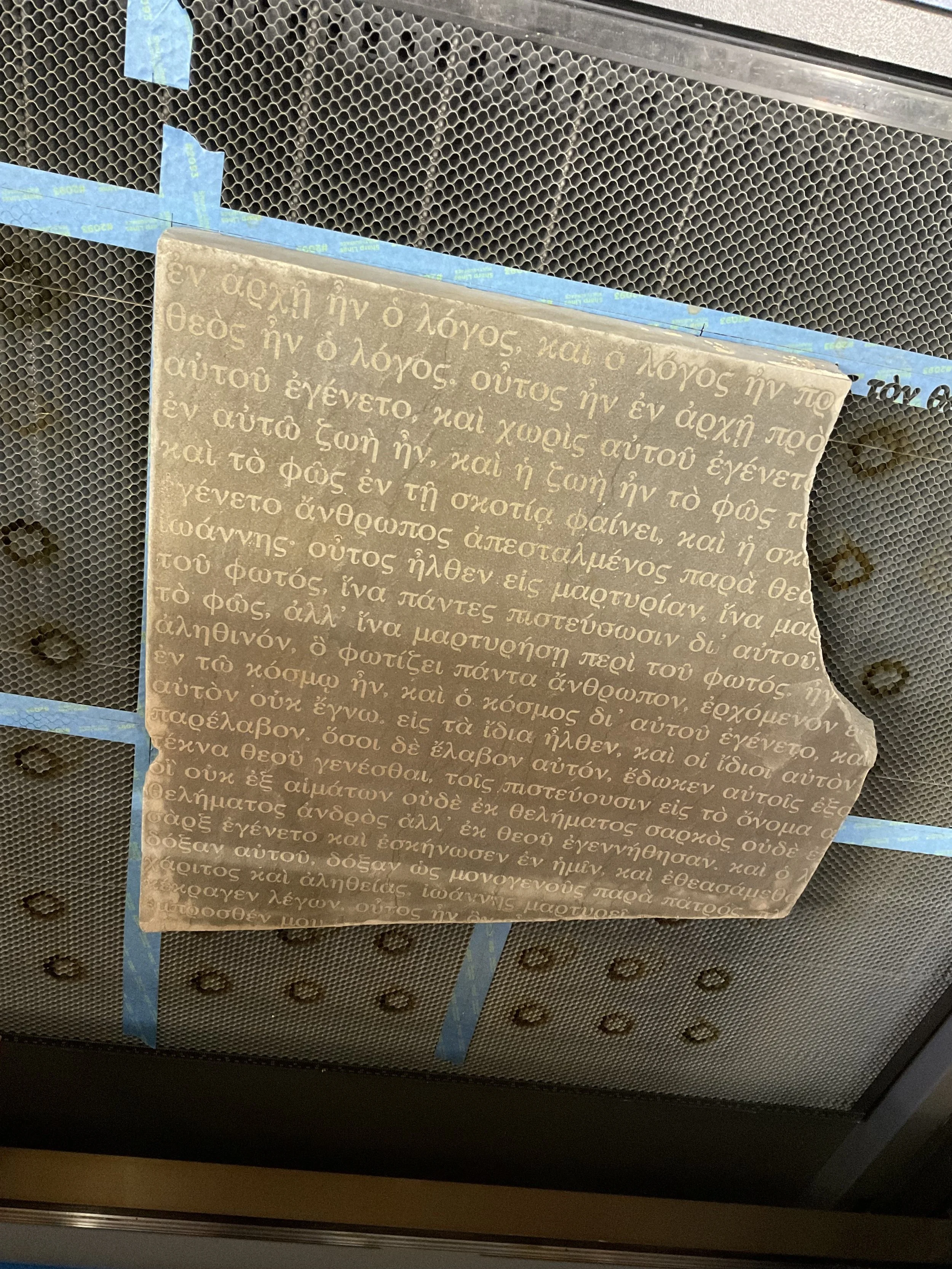 Laser Engrave Stone