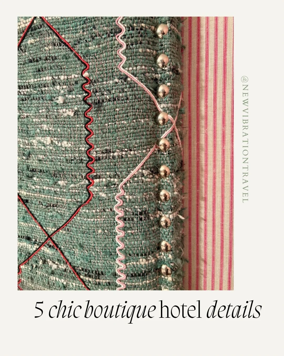 attention boutique hotels: this is chic. take notes. the hotel matters and so do the details in hospitality.