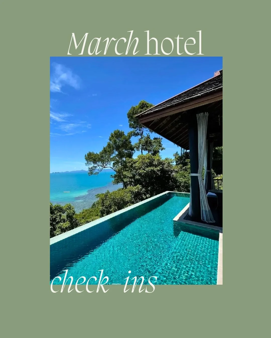 MARCH has you all over the world and these are some hotel stays worthy of highlighting because they go above and beyond for top tier hospitality. March is all about last minute short weekend getaways and week long Spring Breaks. It's also the month t