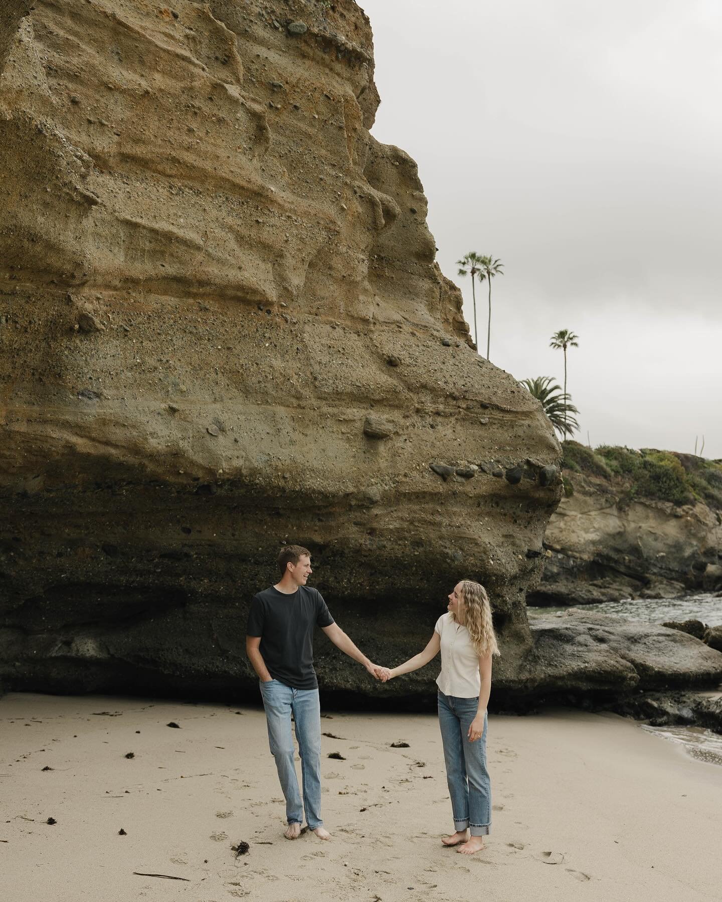 Lucy + Connor&rsquo;s engagements on a cloudy morning in Southern California☁️ Can&rsquo;t wait for their wedding in June!🤎