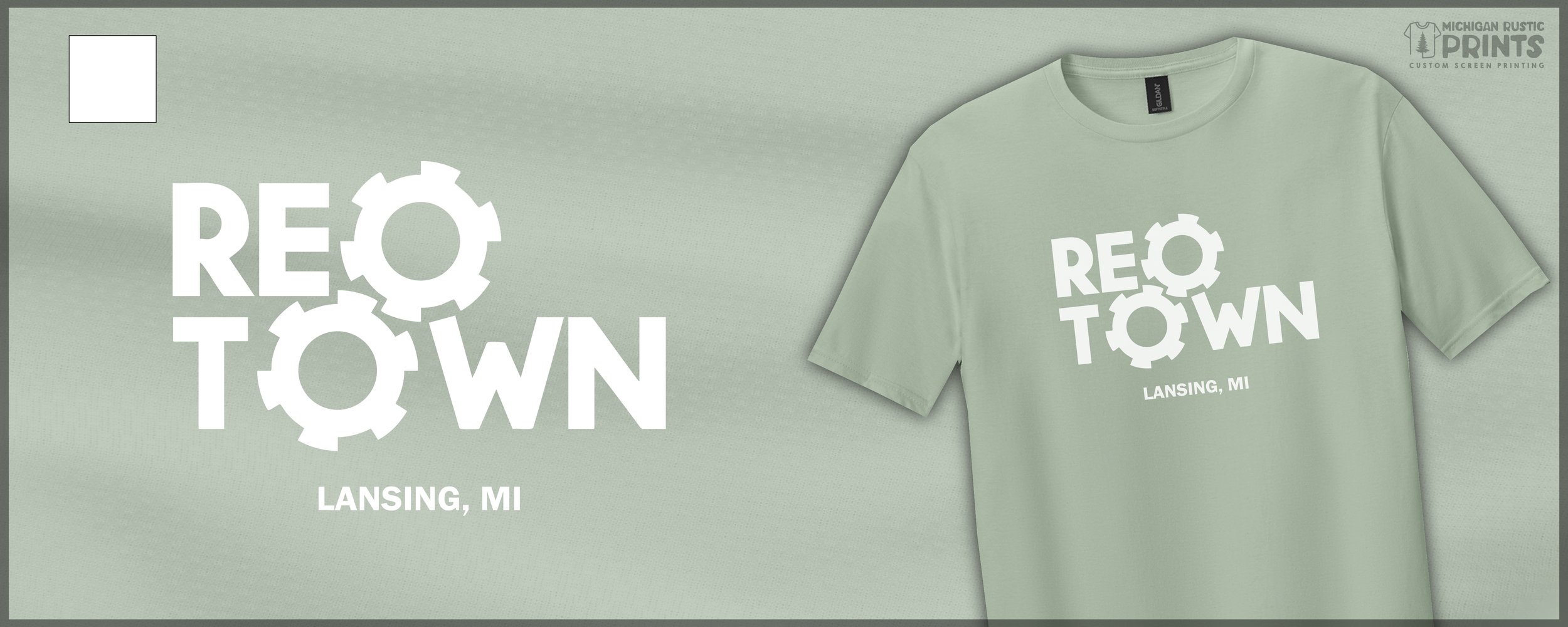 Michigan Rustic Prints - REO Town, Lansing