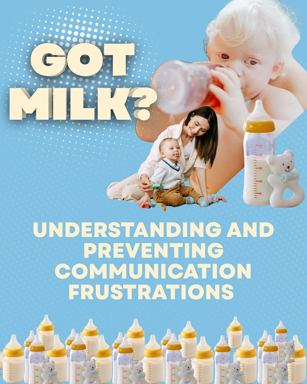 The &lsquo;Milk Scenario&rsquo;: Understanding Communication Challenges.🥛
 Swipe to see a simplified version of this common scenario and
 learn how proactive intervention can prevent frustration for 
both you and your baby. 
#MilkScenario #Communica