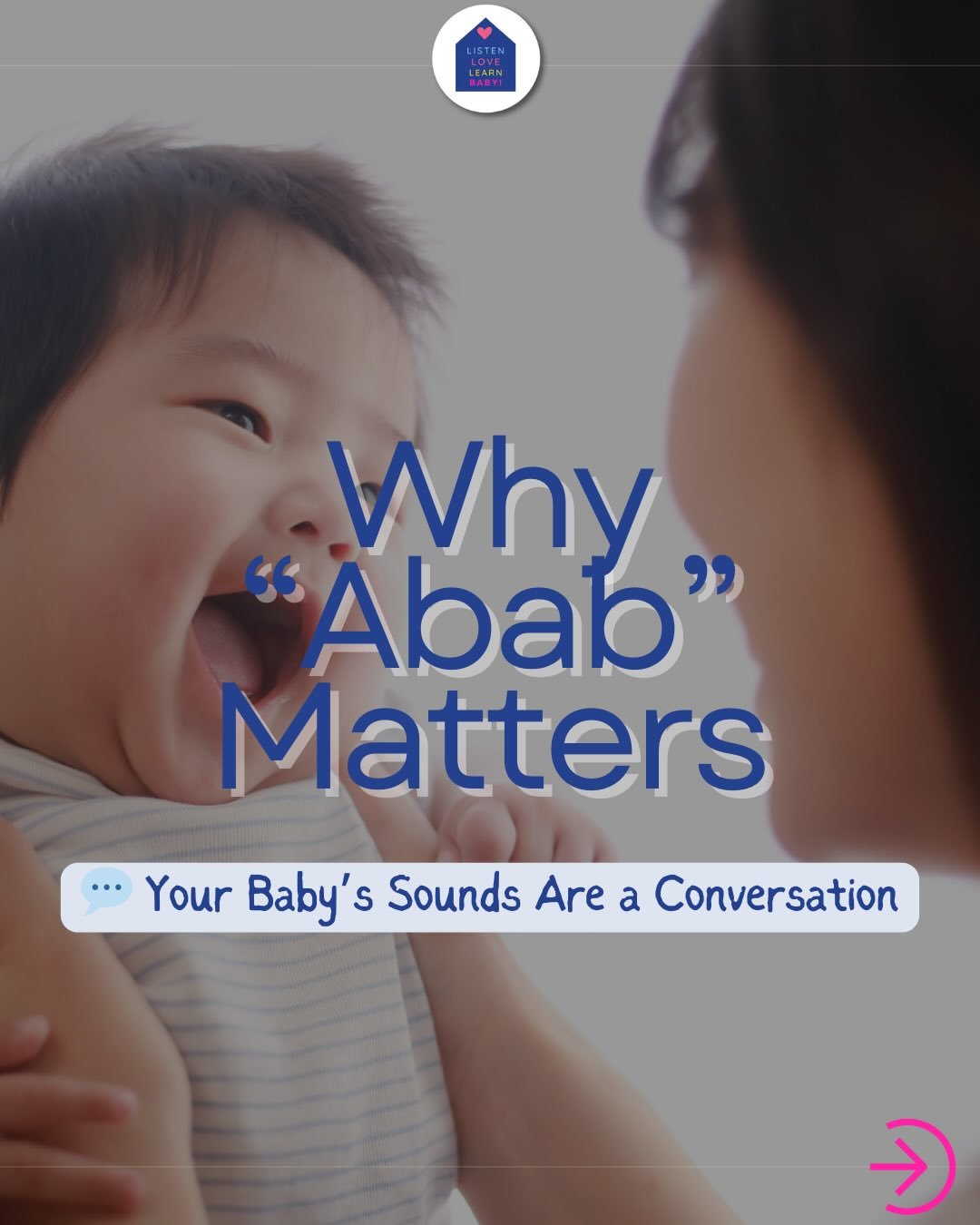 The Beginning of Conversation: Verbal Turn-Taking. 🔄 
Swipe to understand reciprocation with the &lsquo;abab&rsquo; example, and how it connects to building attachment. 
It&rsquo;s more than just words! 
-
-
-
-
-
-
- 
&ldquo;#EarlyConversations
 #P