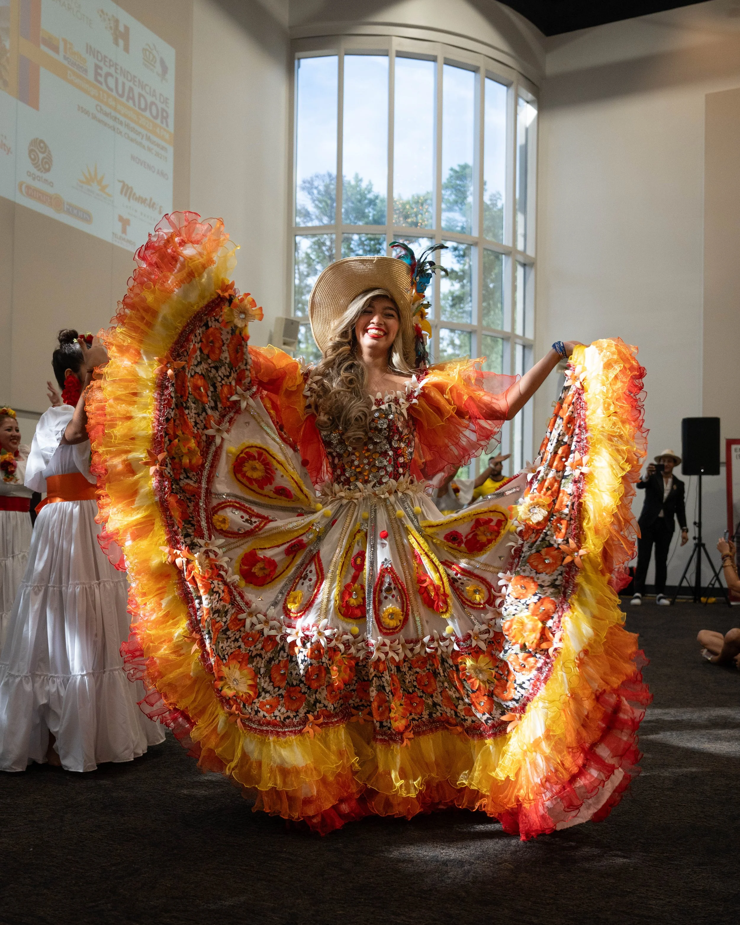 Dancer, Ecuadorian independence festival, 2023