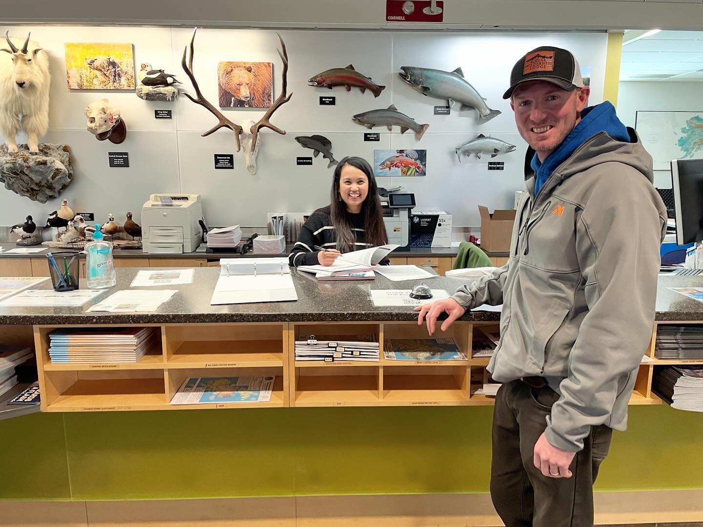 Picking up the saltwater charter logbooks at Fish &amp; Game this morning. Thanks for your help, Katrina! 

#charterfishing #saltwaterfishing #alaskaoutdoors