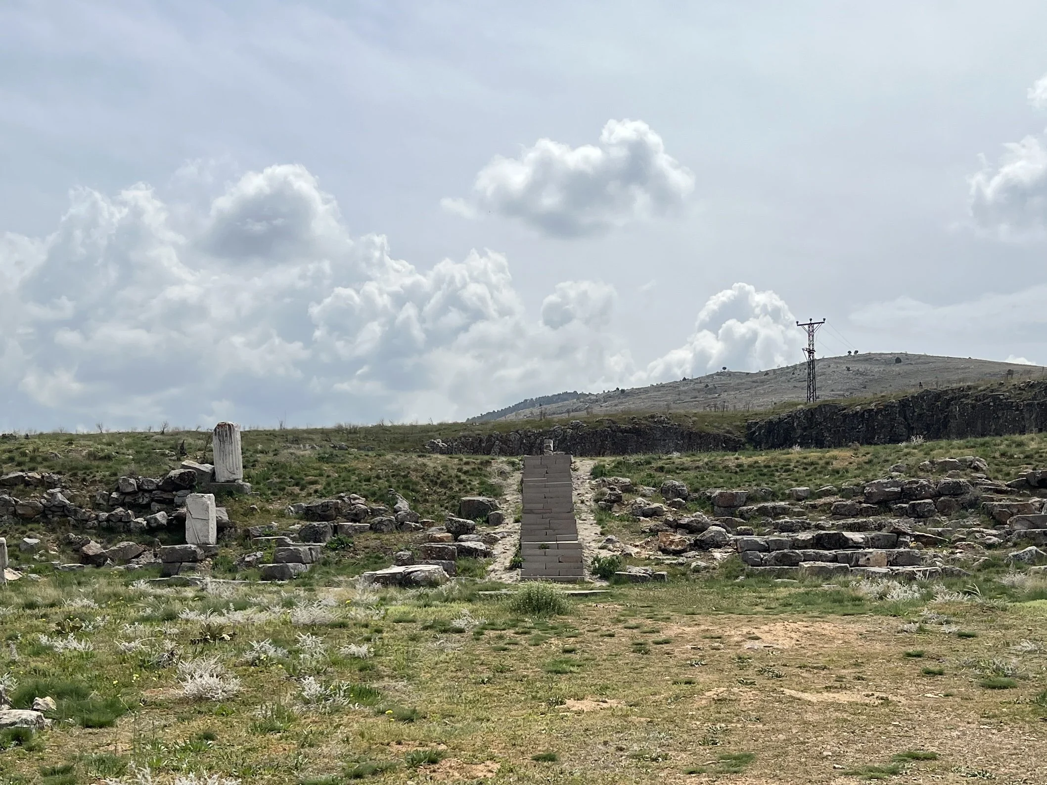 This was a grand Propylaeum (monumental gateway) leading up to the temple of Augustus at Psidian Antioch. Agusustus had a copy of his Res Gesta placed here.