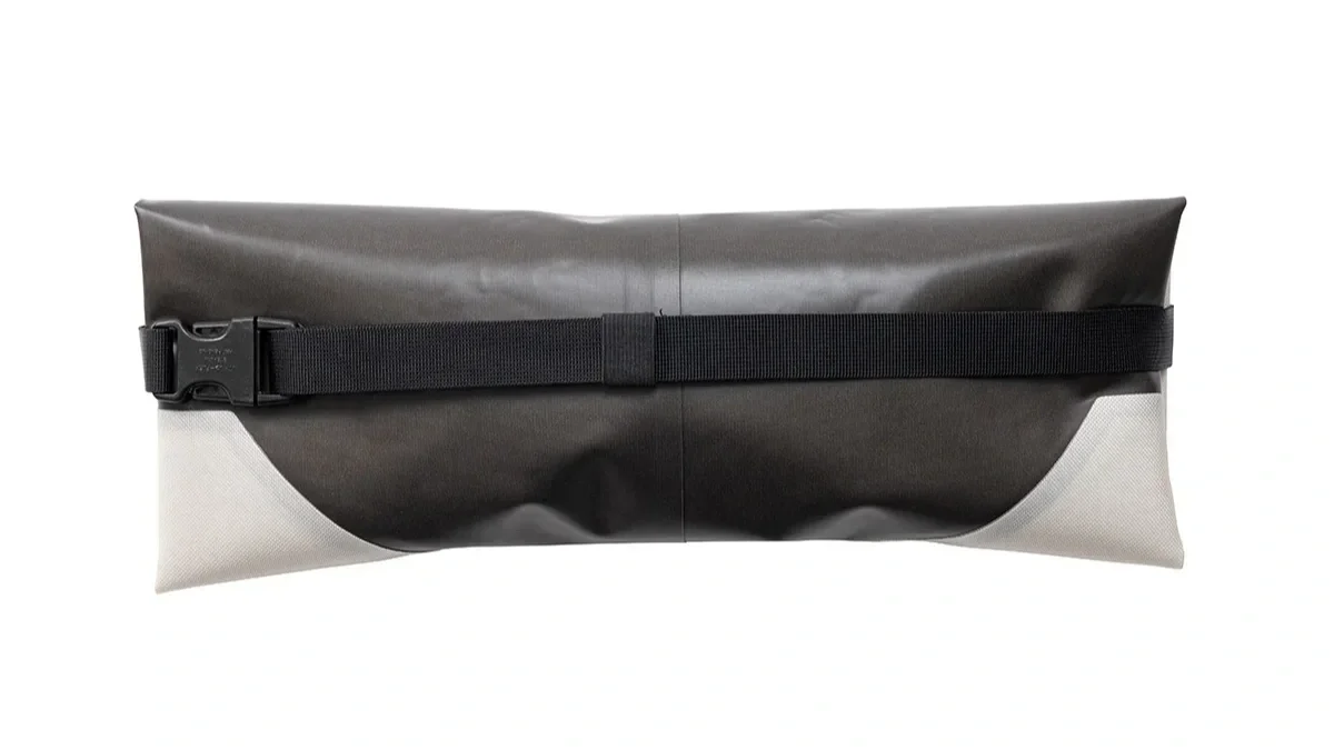 Snow Peak Soft Water Jug folded flat for transport and storage.