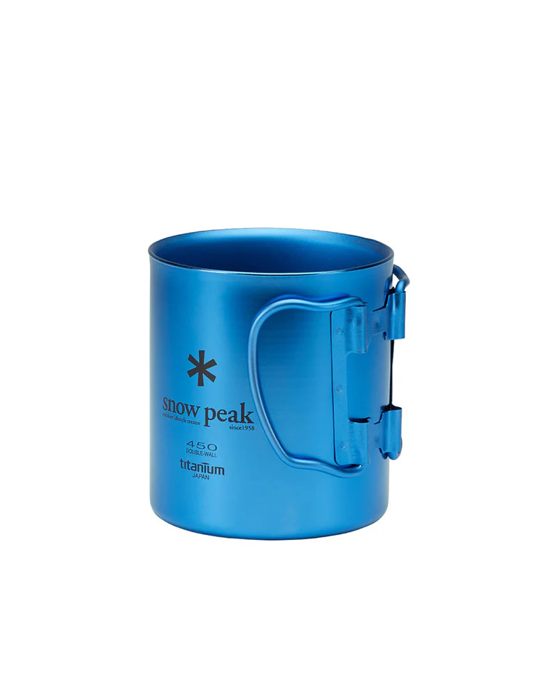 Titanium Double Wall Cup 450 — Blue