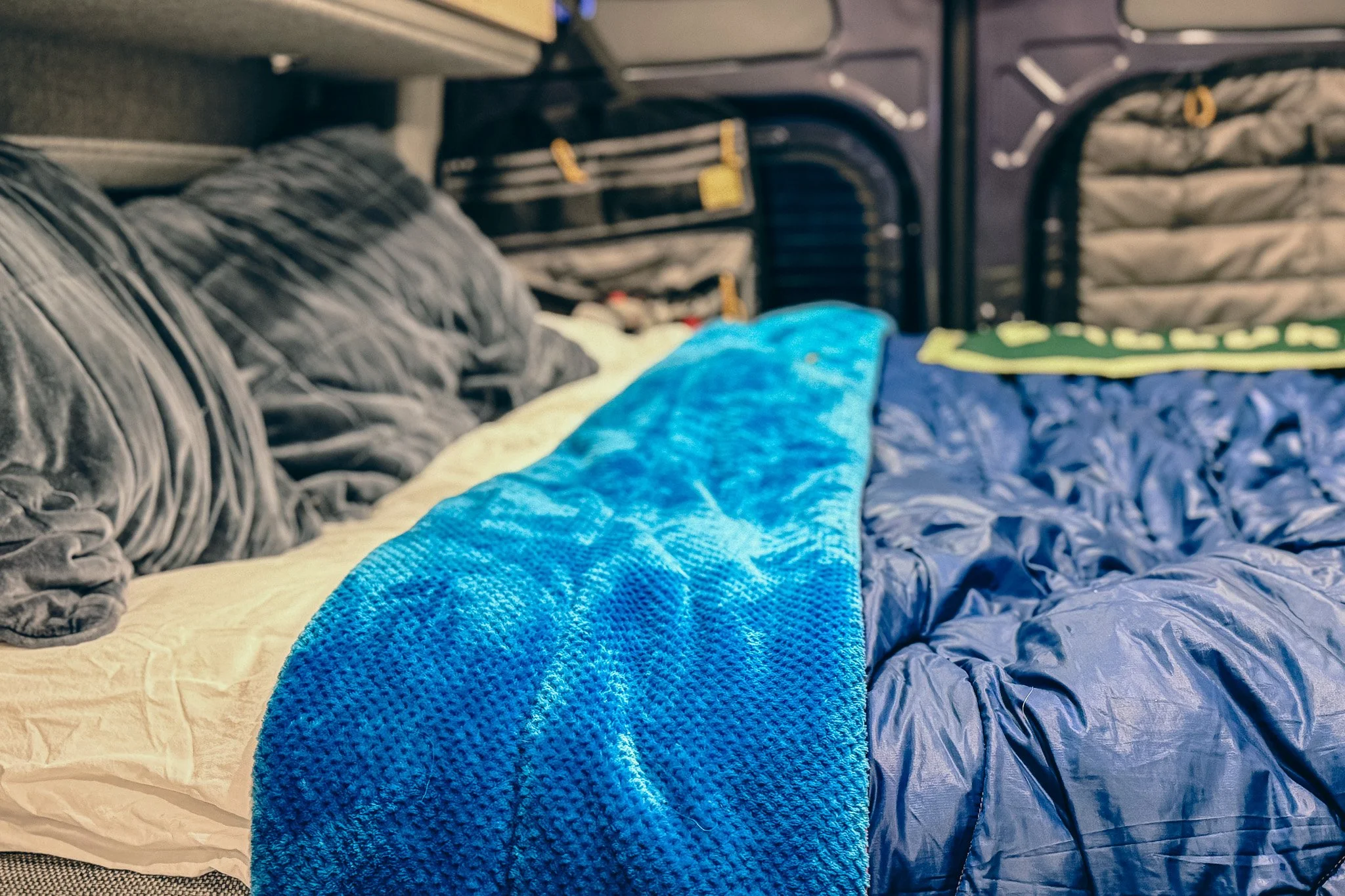 How to Stay Warm Sleeping in a Van (The Blanket That Works in Spring, Fall &amp; Winter)