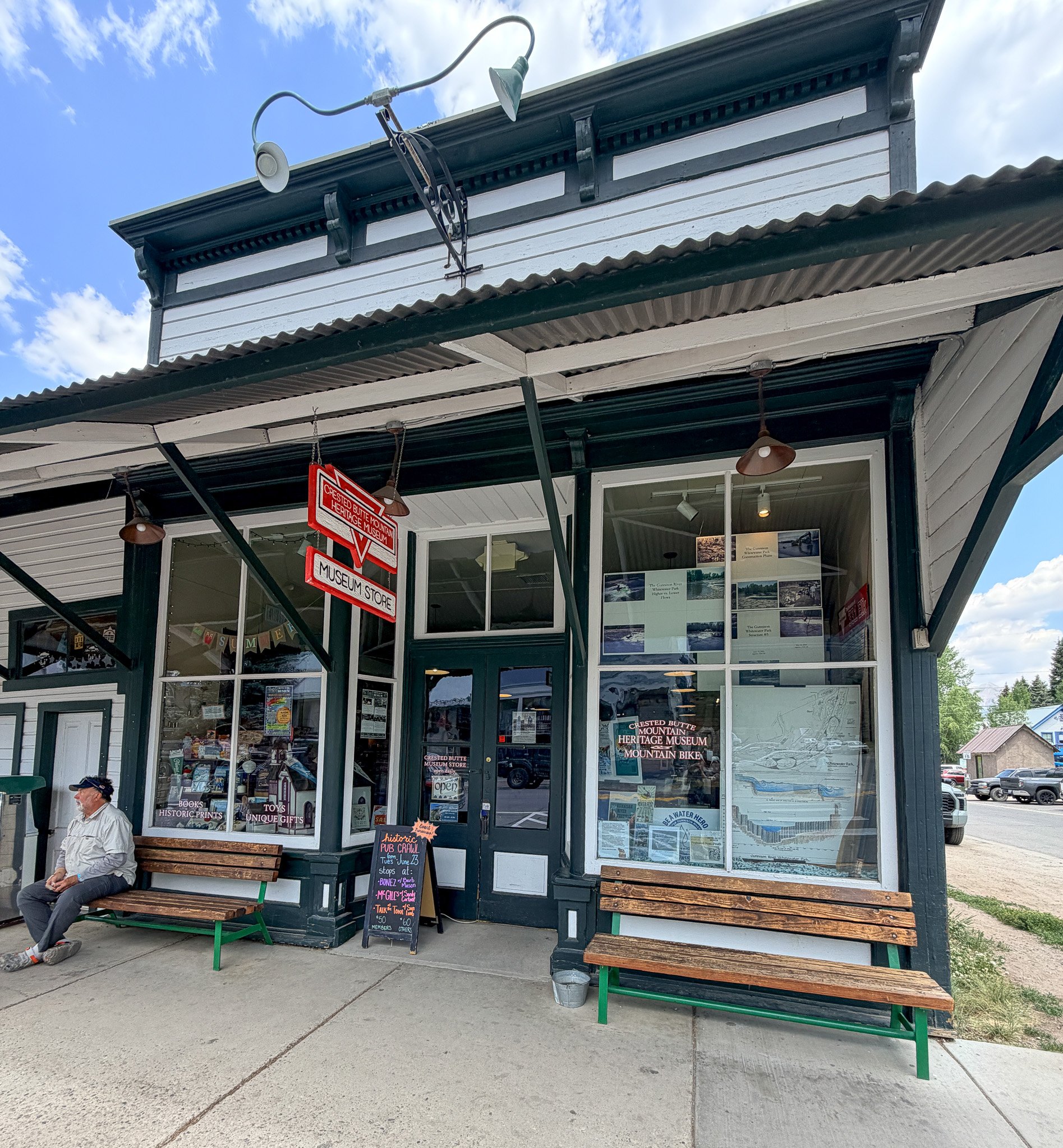 Exterior of the Crested Butte Mountain Heritage Museum in downtown Crested Butte, Colorado.