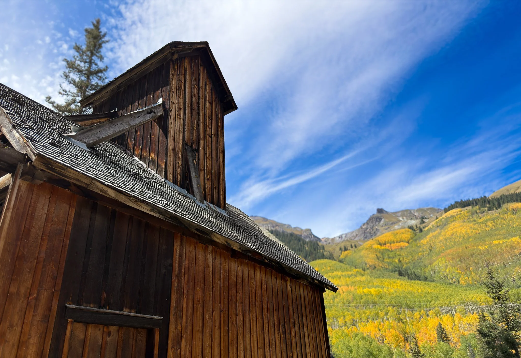 Historic Colorado Boy Mine at the end of the trail near Ouray, Colorado