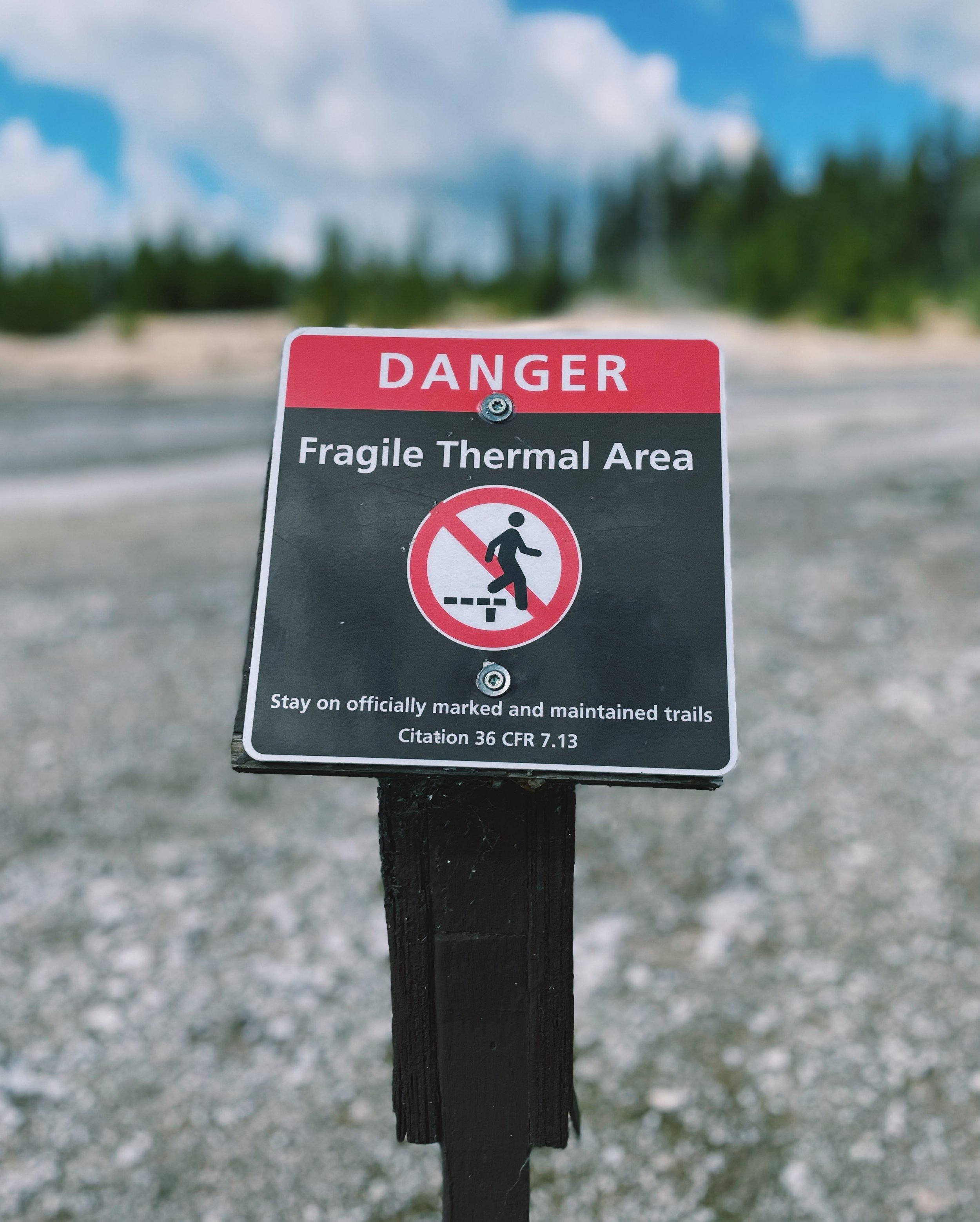 Stay Safe: Guidelines for Visiting West Thumb Geyser Basin.