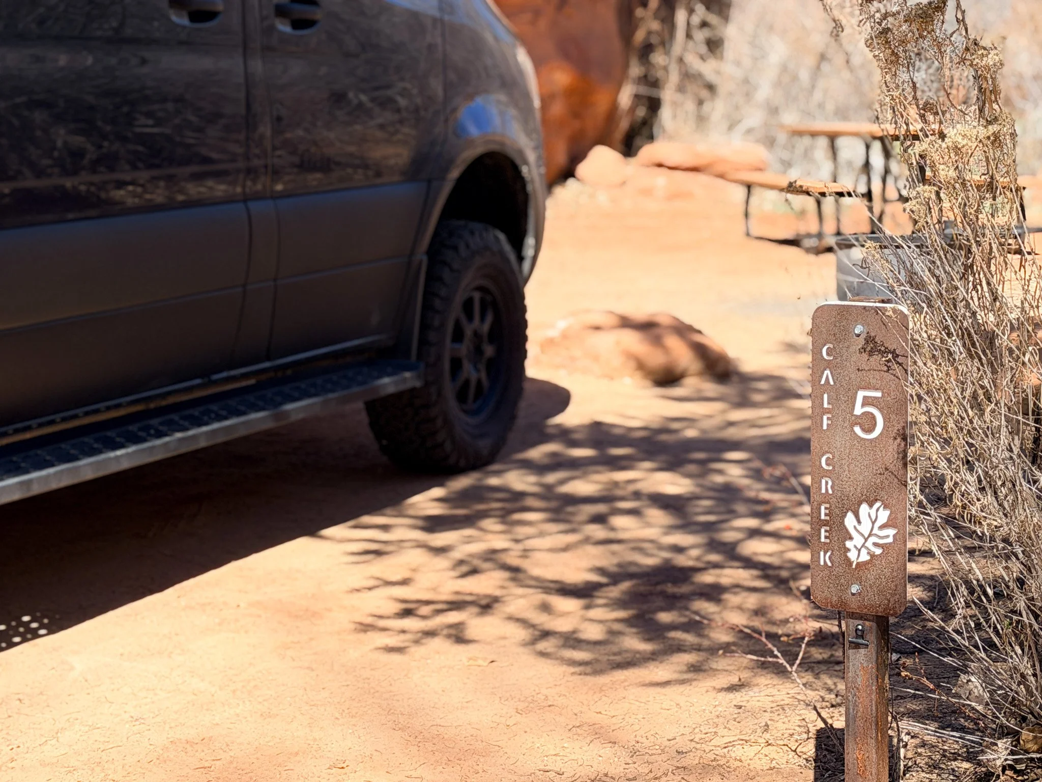 Calf Creek Campground sites are first come, first serve