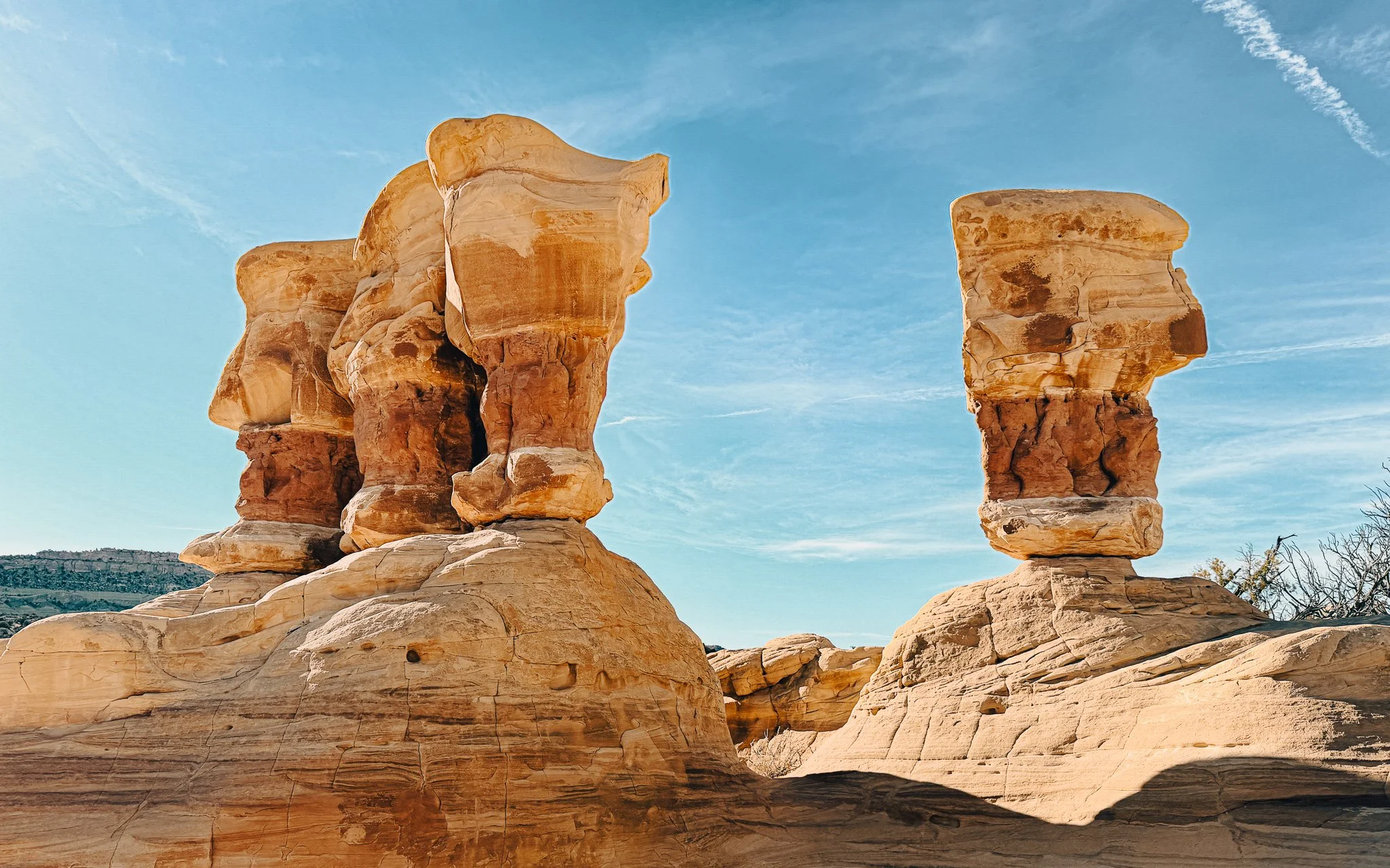 Hoodoos clustered together at Devil’s Garden in Grand Staircase–Escalante National Monument