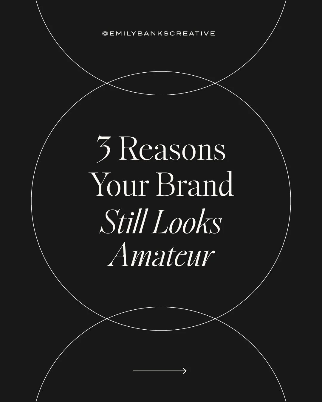 If your brand still feels amateur, chances are one (or more) of these 3 things is holding you back:
1️⃣ You’re trying to DIY without learning any basic design principles.
2️⃣ You’ve been Frankensteining unrelated templates and resources