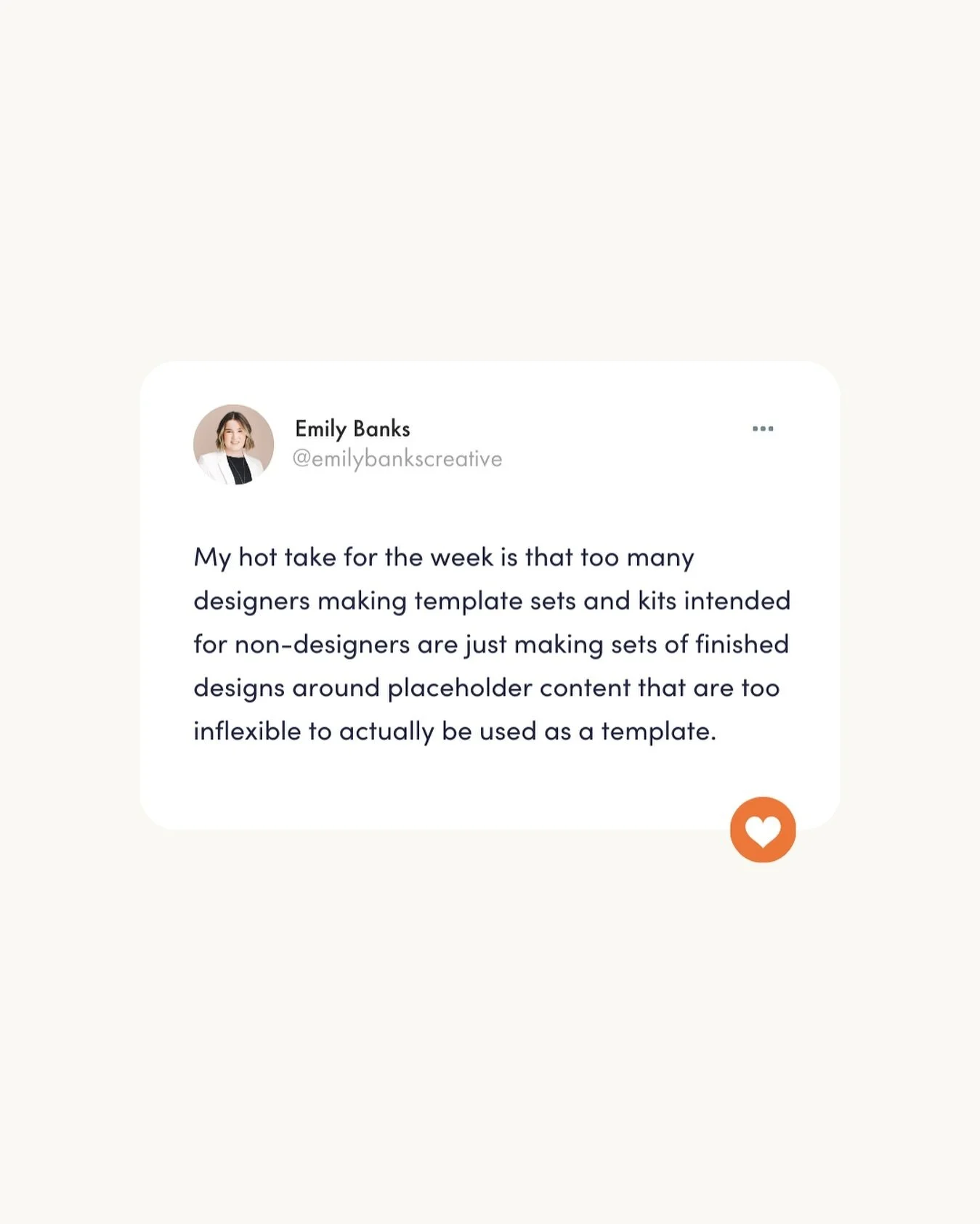 A little hot take to end off the week 😅 👀
Don’t get me wrong - I love templates and have always been a huge advocate for them — I use them myself, and I create them almost every day for my clients. 
But the massive increase in th