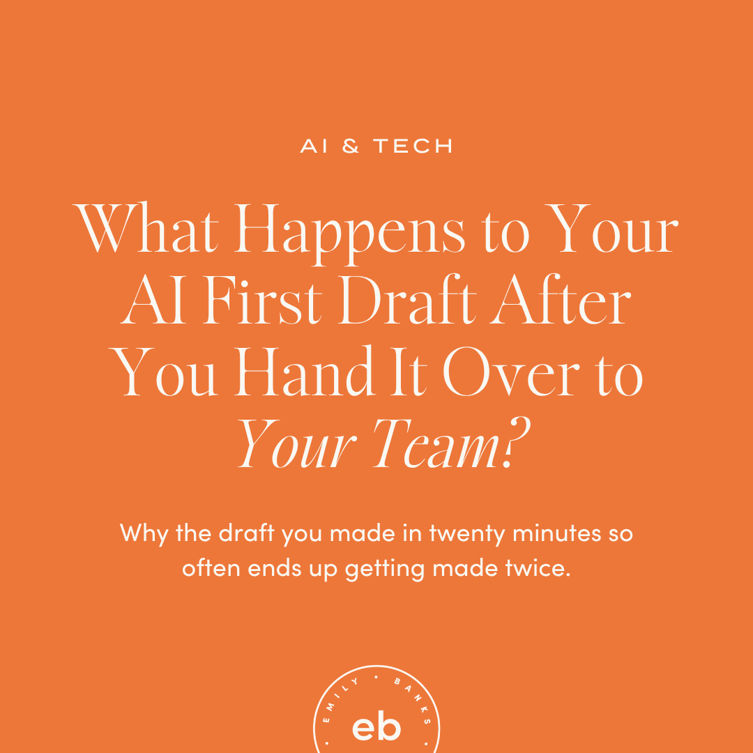 What Happens to Your AI First Draft After You Hand It Over to Your Team?