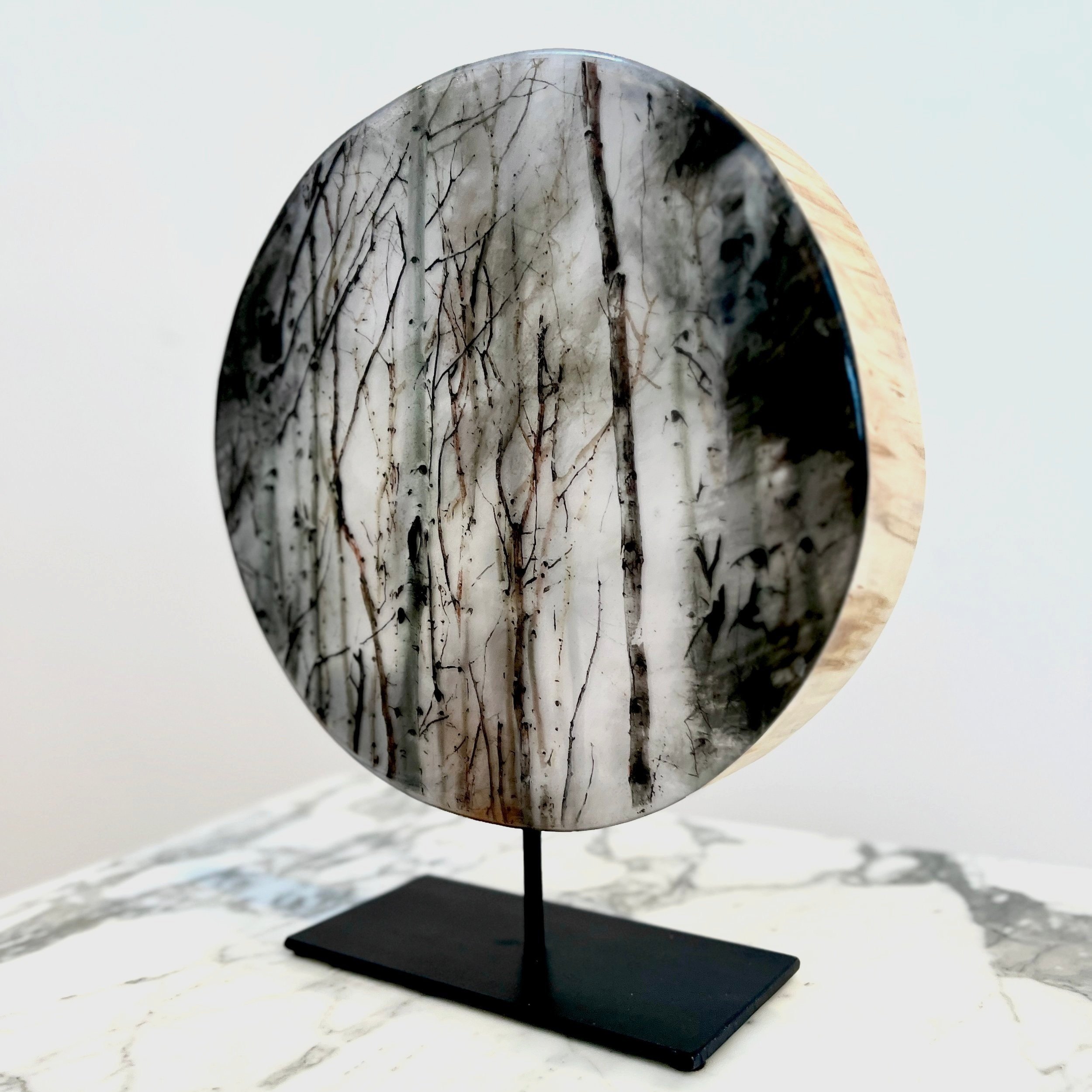 Only a Dream (2023) Aspen wood, photography, resin - Inquire for price