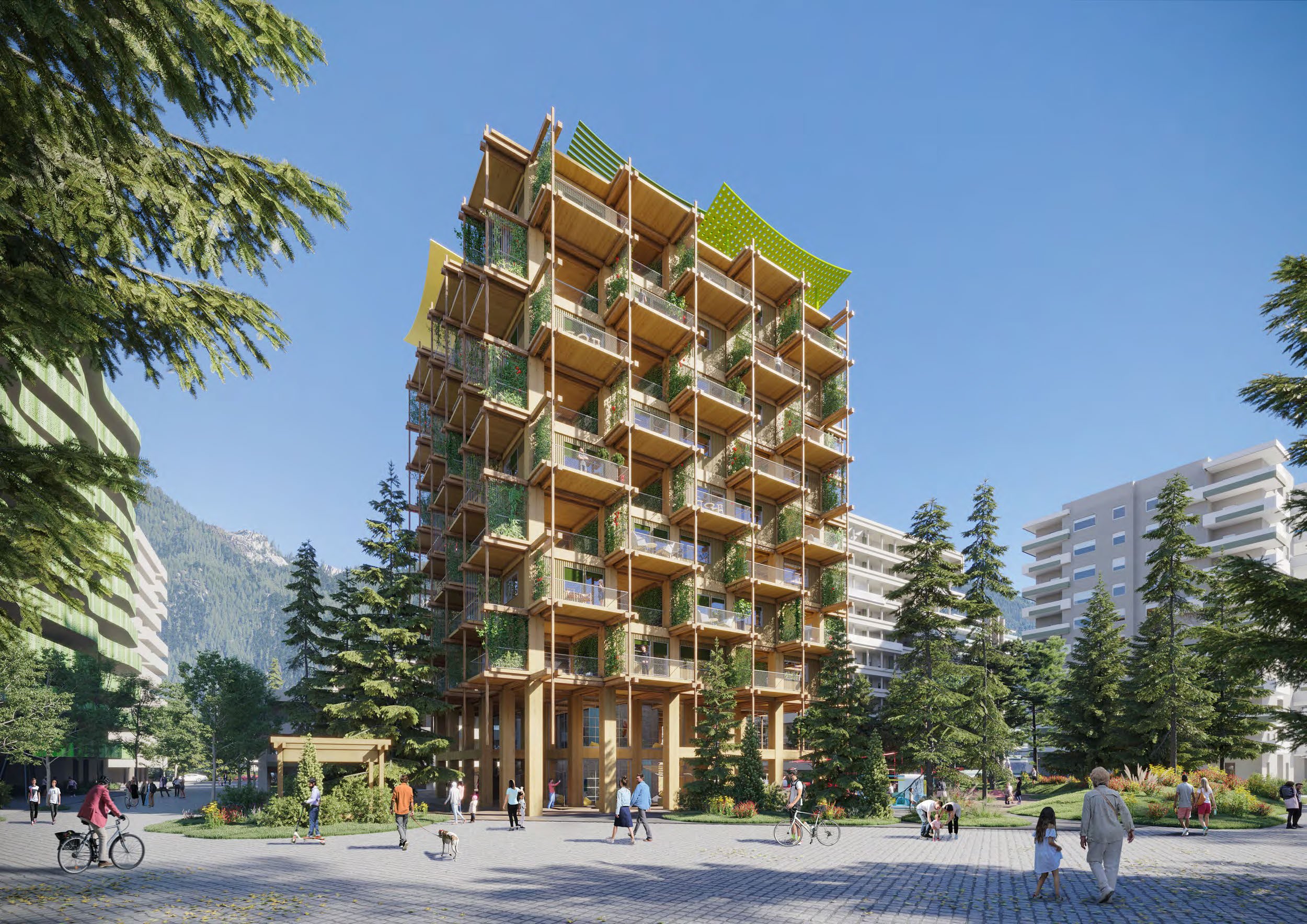 Bolzano Parti Gries Timber Housing|ボルツァーノ・パーティグリースティンバーハウジング|ITALY