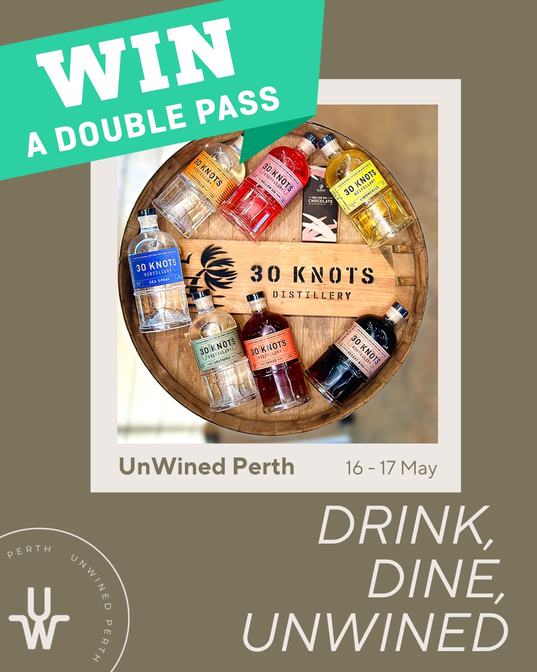 π WIN a Double Pass to UnWined Perth! π·πΈ
Know someone who loves their spirits and wine? Tag them and share this post for your chance to win a Double Pass to the evening session of UnWined Perth — Friday 16 May, 5:00pm–10:00pm at the b