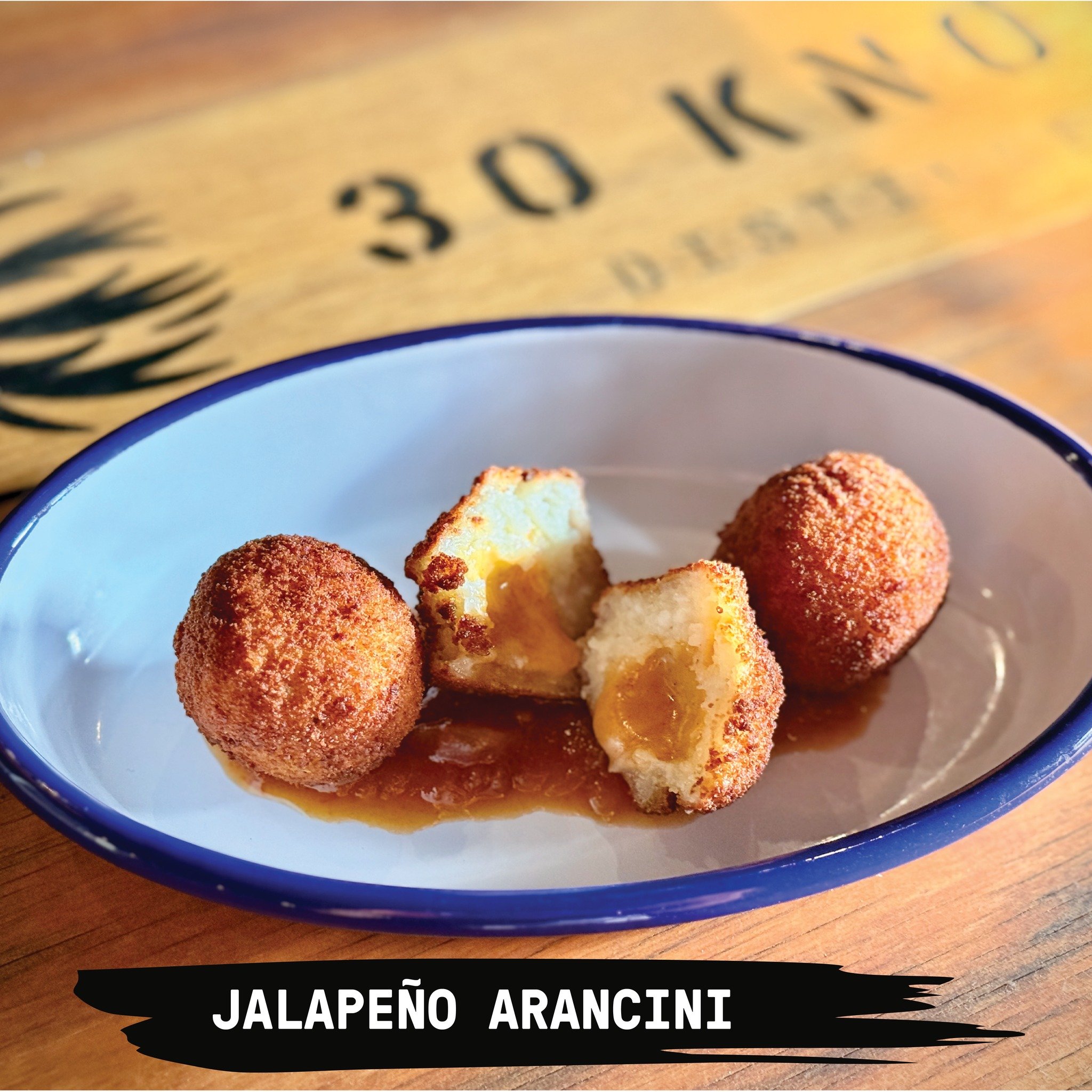Why not try our Jalapeño Arancini Balls this weekend? Arborio rice, gooey mozzarella, and a gentle jalapeño warmth, crumbed and golden (all gluten-free, of course).
Served with chilli tomato relish. Strictly limited stock — get i