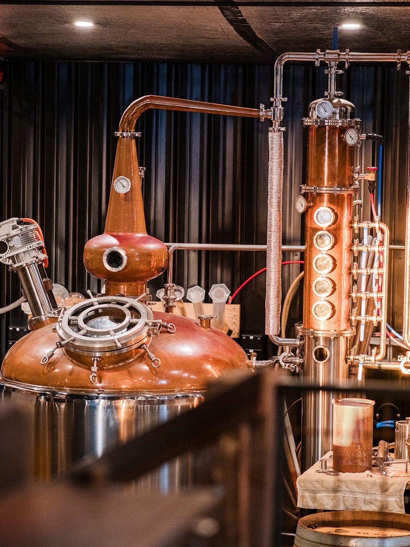Our beautiful 1200-litre still, Jetdog.
Once he’s fired up, it’s a long process—which usually means Muz is camping out at the distillery, keeping things ticking over through the night. Just part of the gig.
Making rum takes time,