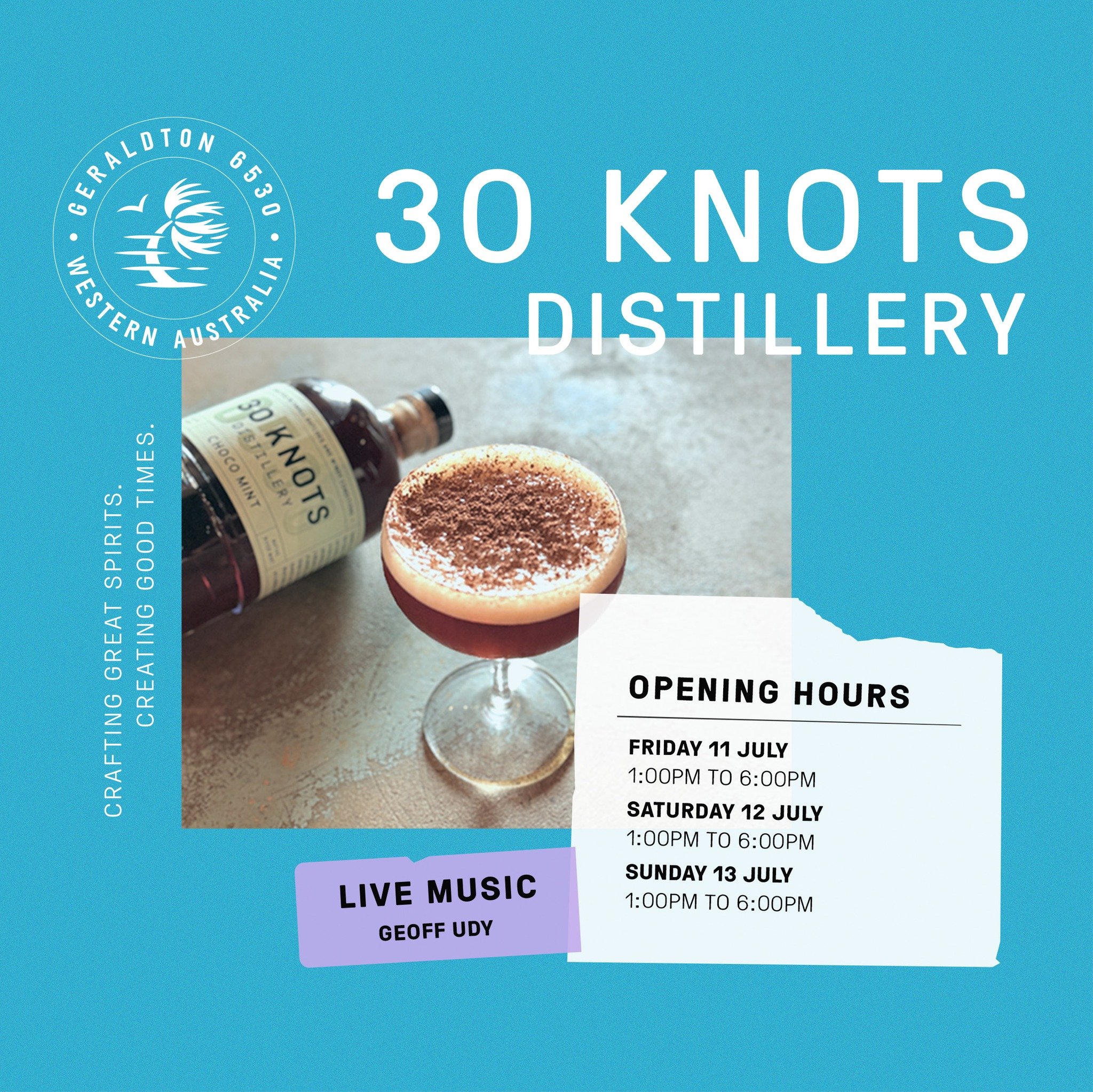 THIS WEEK AT THE DISTILLERY
Distillery Bar Open Hours:
* Friday: 1:00pm - 6:00pm
* Saturday: 1:00pm - 6:00pm
* Sunday: 1:00pm - 6:00pm
* Live Music from 3:00pm: Geoff Udy
See you soon! π₯