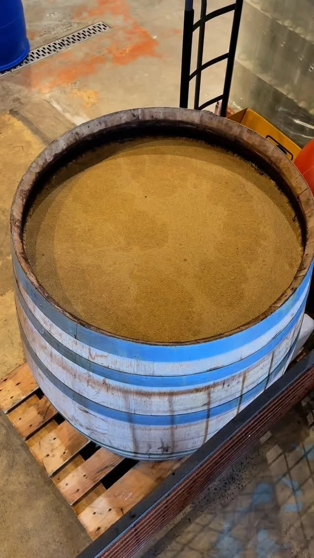 If you’ve wandered through our distillery, you may have spotted this massive 500L barrel.
This is our open-top wooden fermenter, breathing in the Geraldton coastal air, drawing in salt spray, wild yeasts, and the spirit of the Coral Coast.