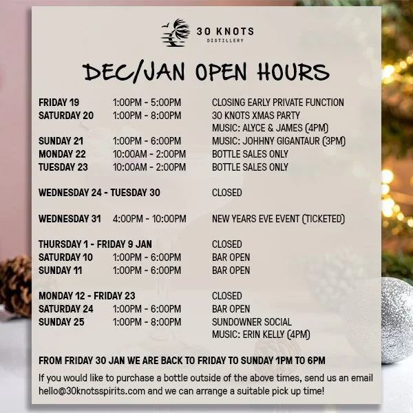 It&rsquo;s been a big year for us, so we&rsquo;re taking a much-needed family break over the festive season and into January. Don&rsquo;t worry &mdash; we&rsquo;ll be stocking up all the awesome bottle shops that stock our products to keep you covere