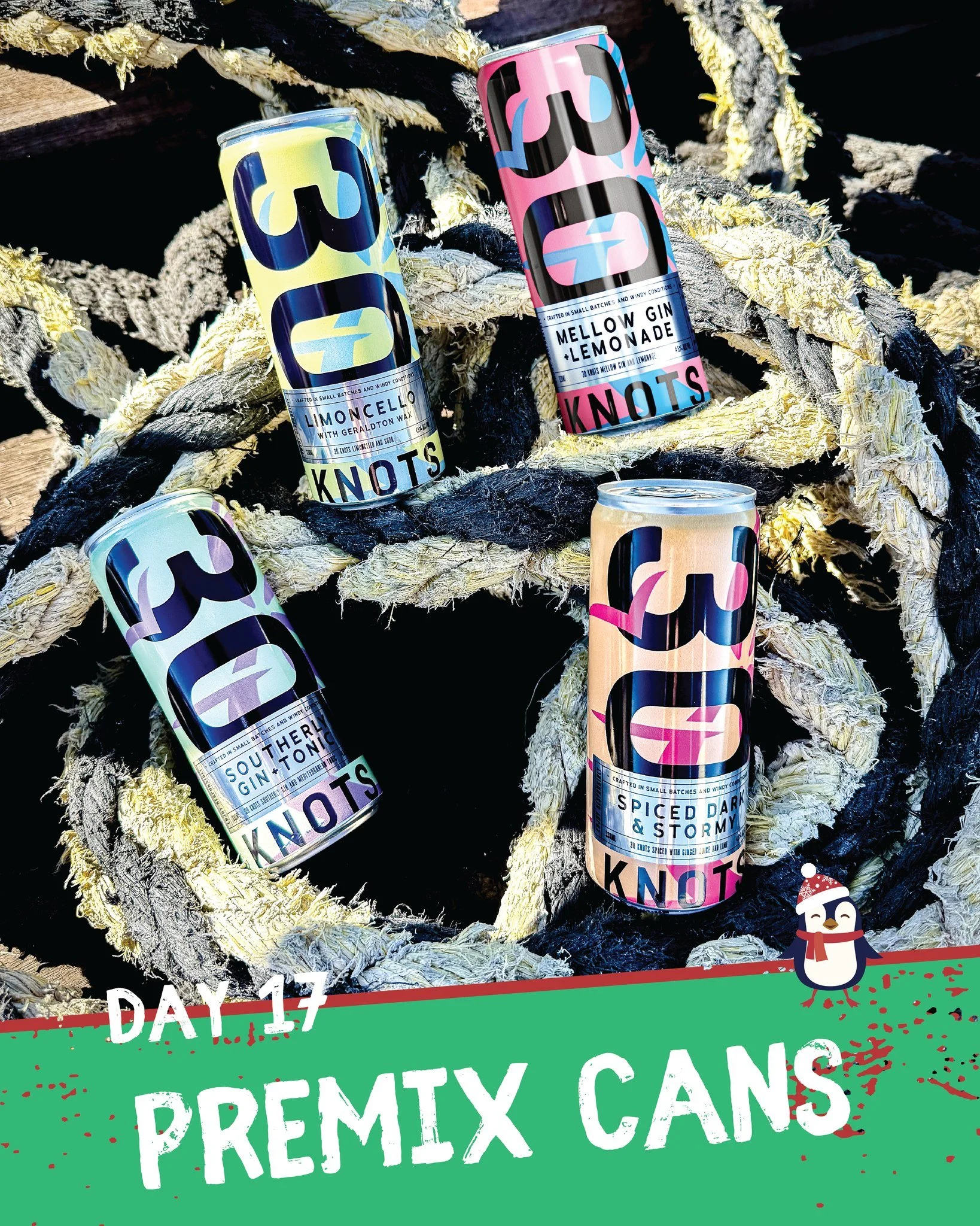 🎄 Day 17 in our Christmas Countdown: PREMIX CANS

Our RTDs pack all the 30 Knots flavour into a handy can &mdash; perfect for those hot summer days when you want a quick, quality sip without the fuss. Four delicious flavours to choose from.

~ SPICE