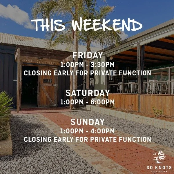BAR HOURS THIS WEEKEND 🍸

We&rsquo;re excited to be hosting two special private events this weekend, so our bar hours will be a little different.

FRIDAY
1:00pm&ndash;3.30pm

SATURDAY
1:00pm&ndash;6pm

SUNDAY
1:00pm&ndash;4pm

Planning a stock-up? M