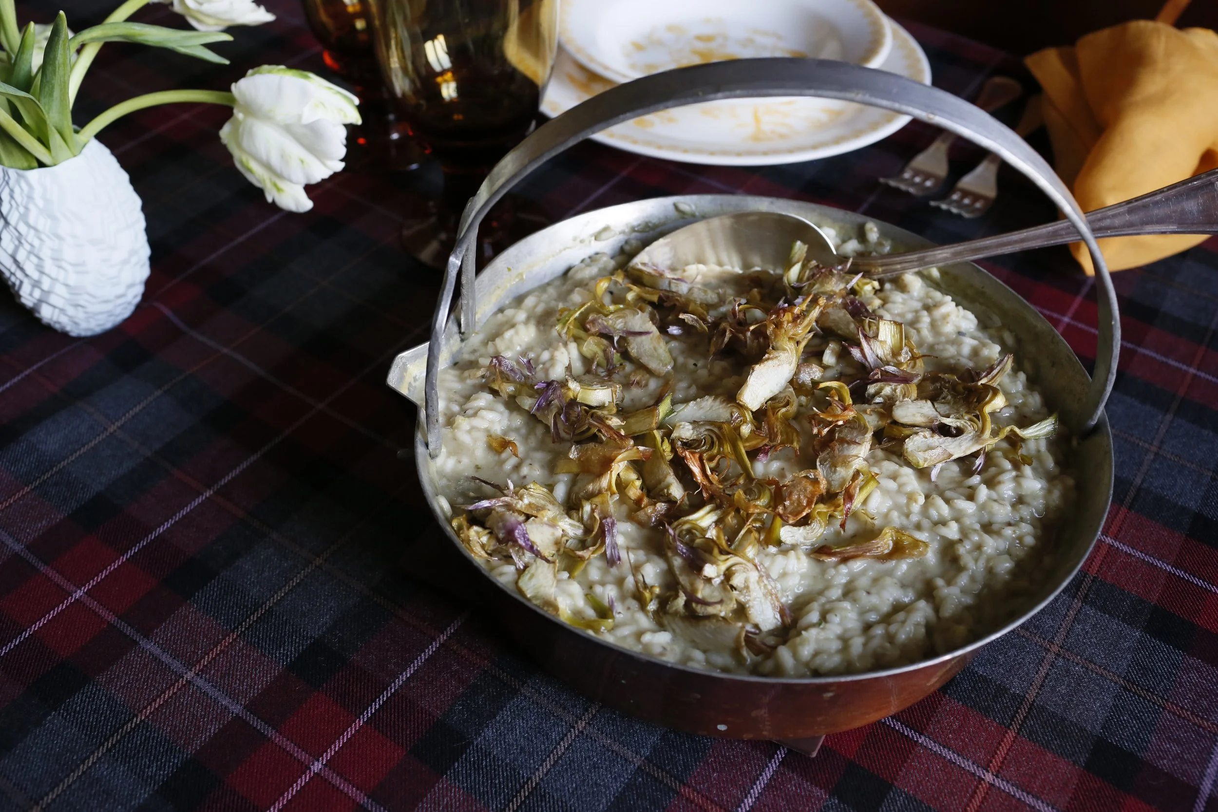 Risotto con carciofi 