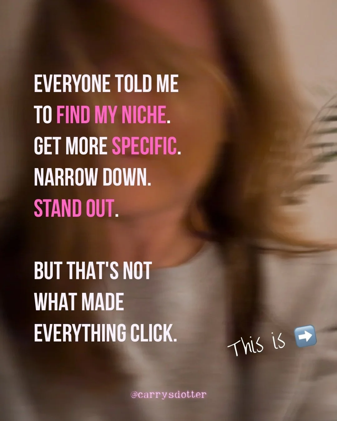 For 3 years, I couldn&rsquo;t put my finger on what made my work different.

I kept adding new offers. Trying new angles. Wondering why my message wasn&rsquo;t landing.

Then my business coach asked me: &rdquo;If you were to lead a movement, what wou