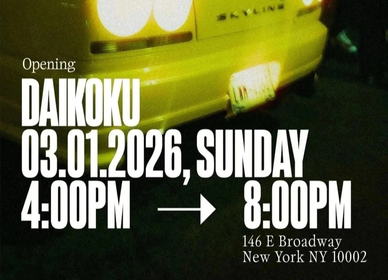 Null Object x Daikoku NYC — Chinatown Night Out: Community After Dark (Public EVENT)