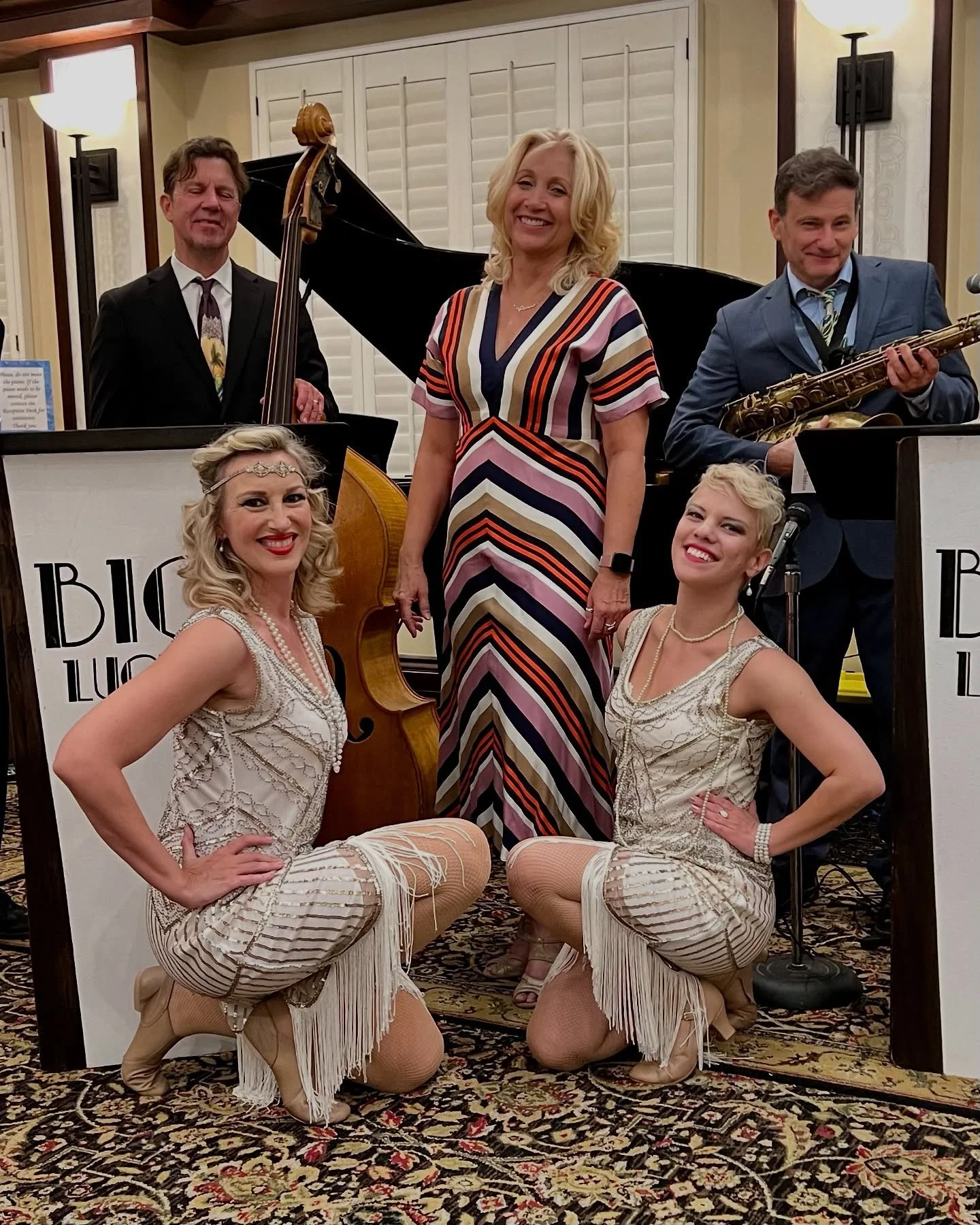 Always a pleasure performing at Claremont Manor, and we LOVE working with a live band! 😍 @bigluckyhotjazz