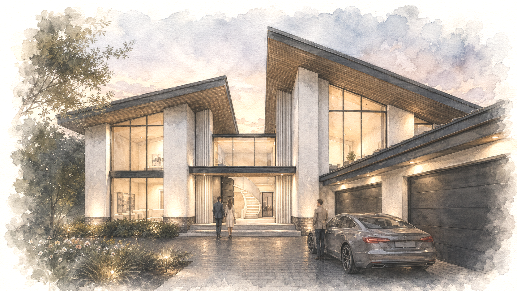 Architectural design for a contemporary home in Cheltenham by Arkipad Architects